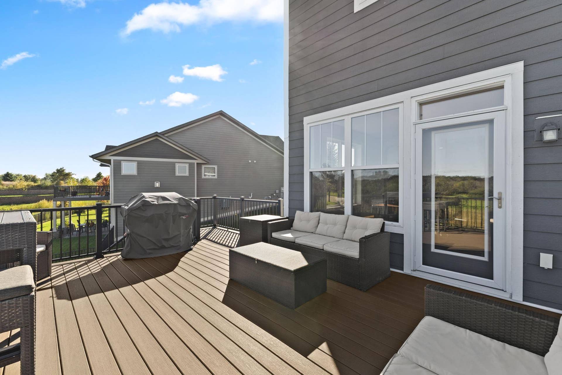 Large maintenance free deck for all of your entertaining and relaxation needs