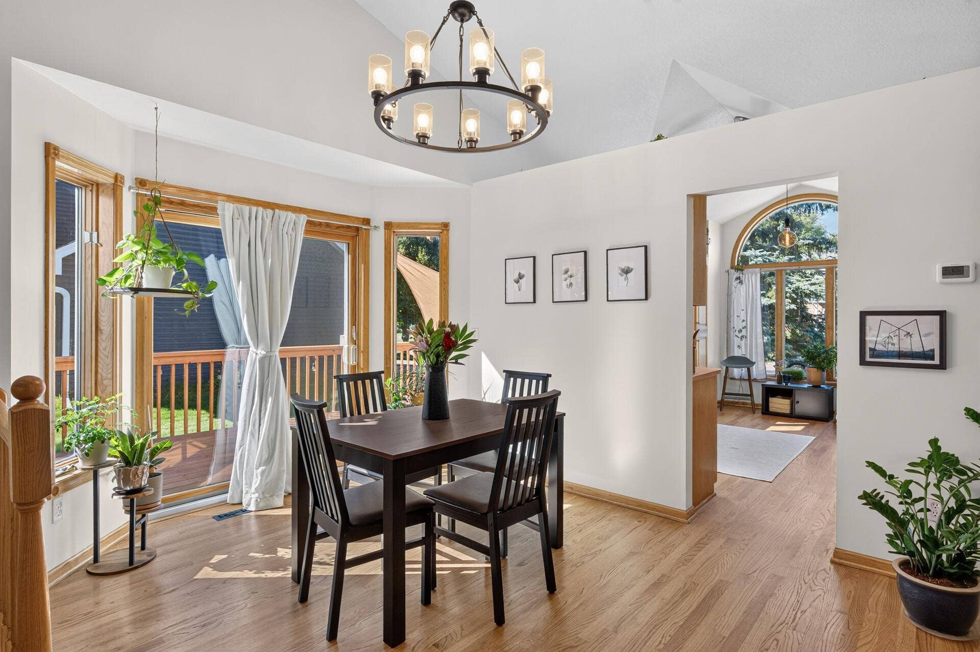 5956 Norway Pine Court, White Bear Lake, MN 55110 Sliding glass doors fill the dining area with natural light and provide direct access to the deck.