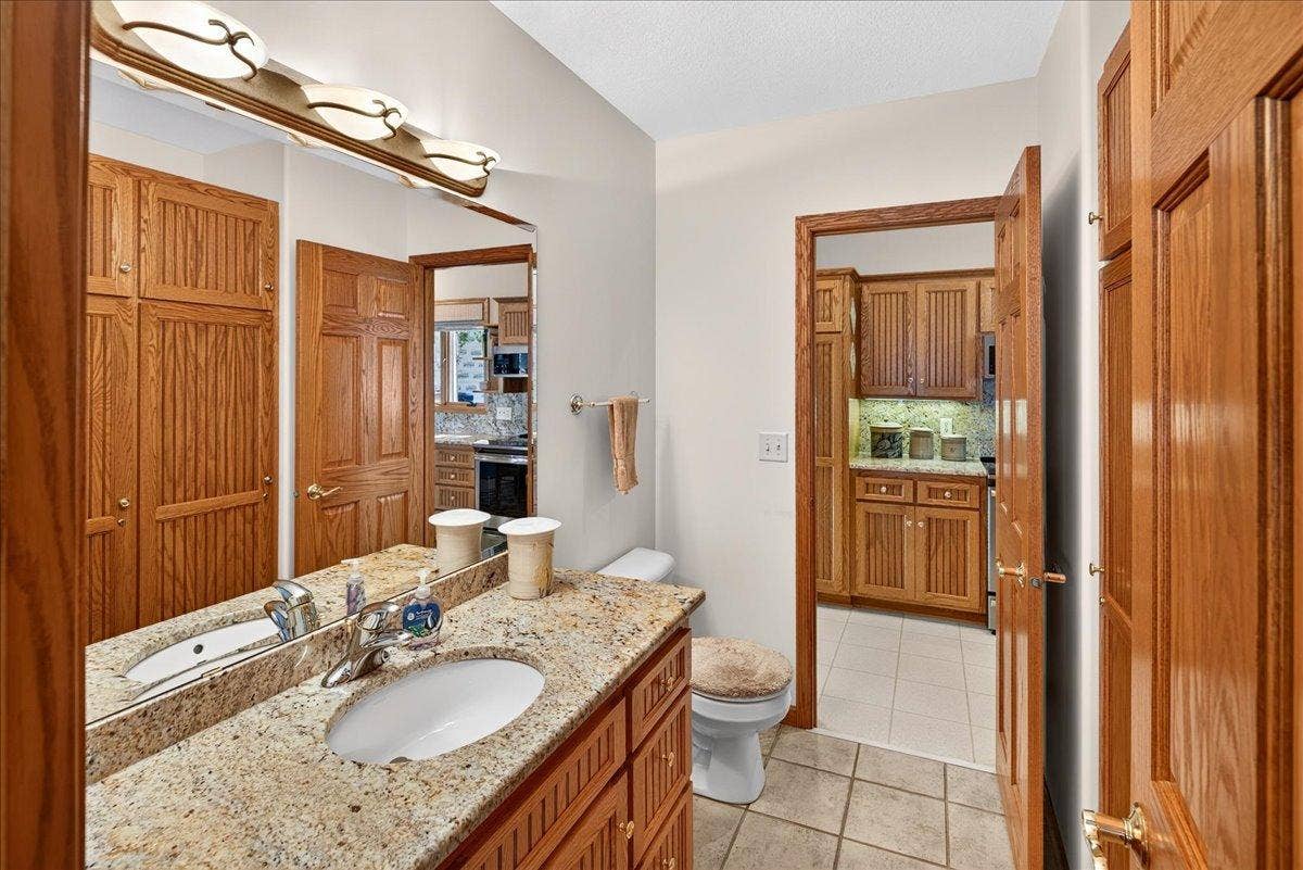 Powder Room off the kitchen