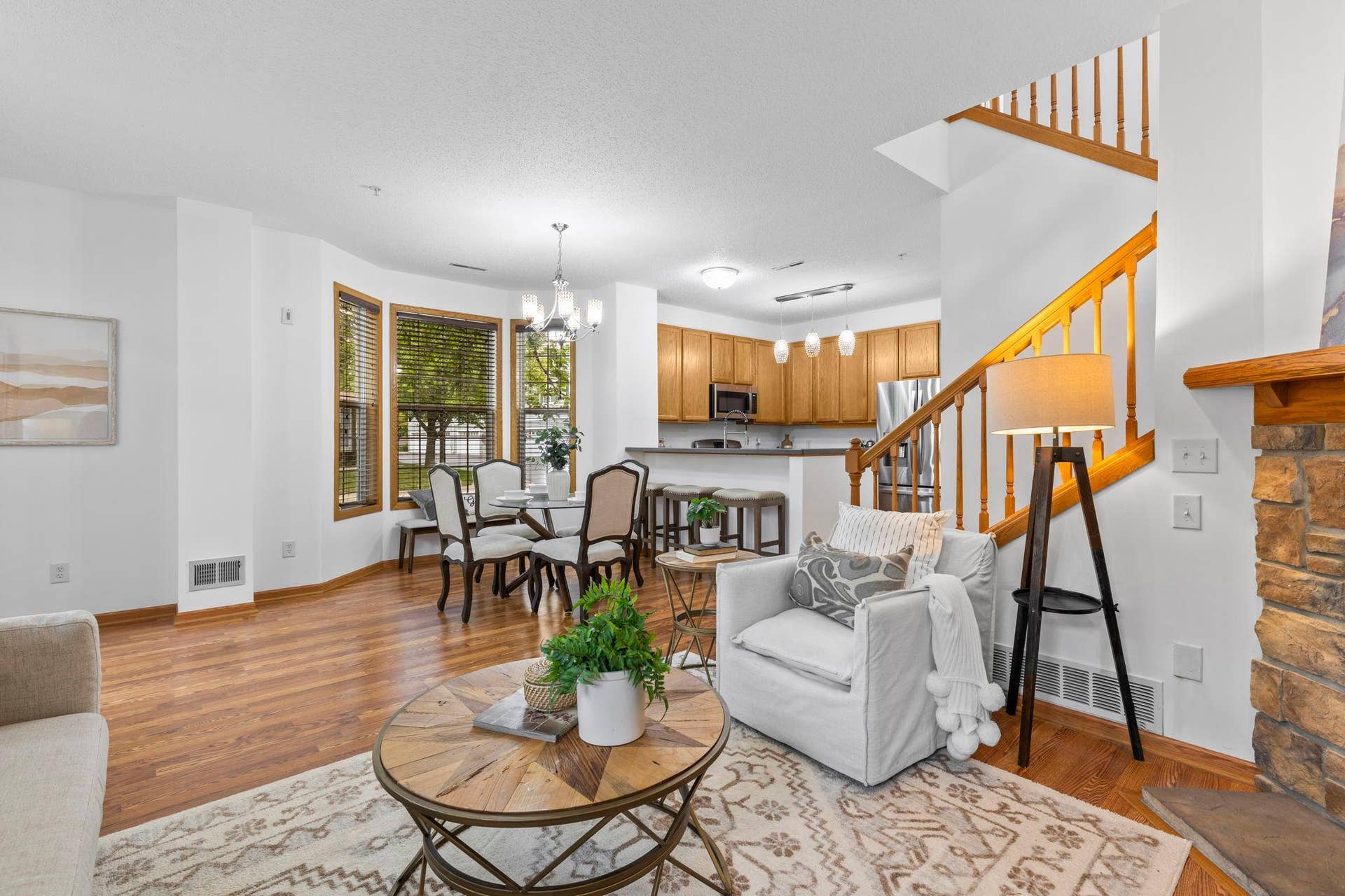 1626 Woodlynn Avenue, #1, Maplewood, MN 55109 Another perspective from the living room showcasing the open layout.