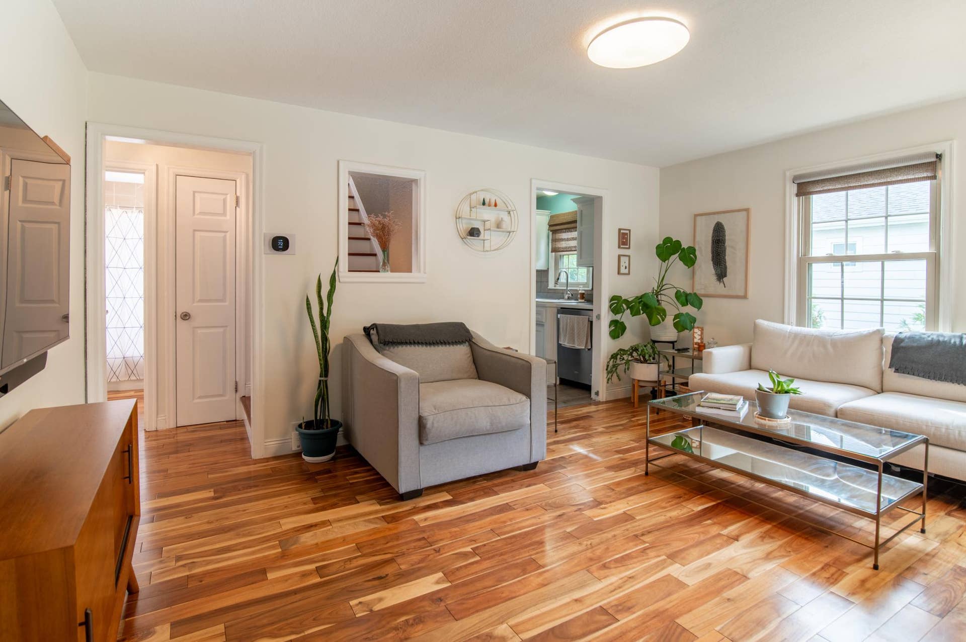 4605 Clinton Avenue, 26, Minneapolis, MN 55419 To the left of frame is the hallway which leads to two main floor bedrooms and the full bath. Neutral colors and abundant natural lighting make this home ready for your personal touches.
