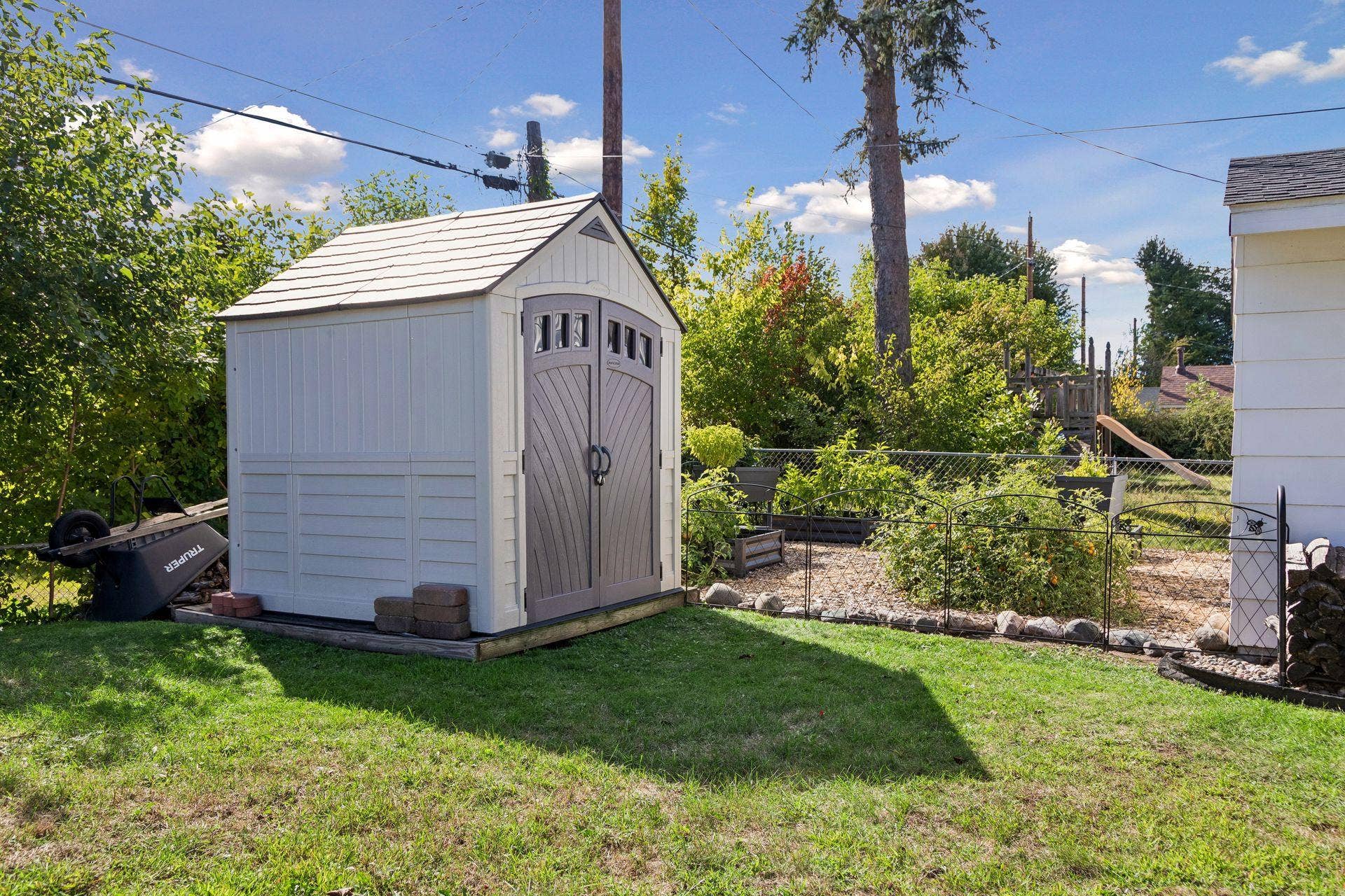 776 Parkview Avenue, 89, Saint Paul, MN 55117 Shed sits next to the garden