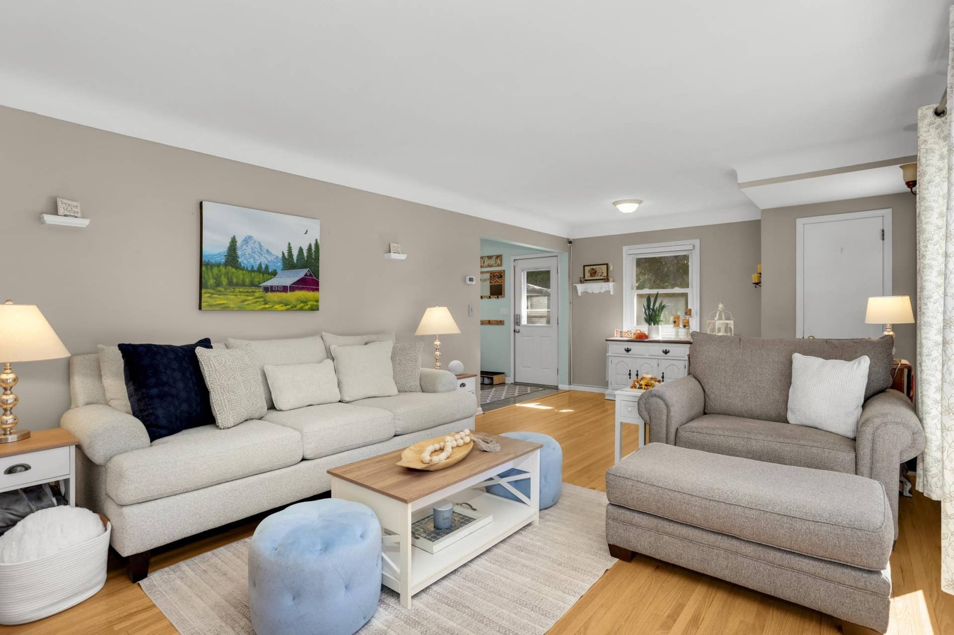 Beautiful hardwood floors and newer windows.