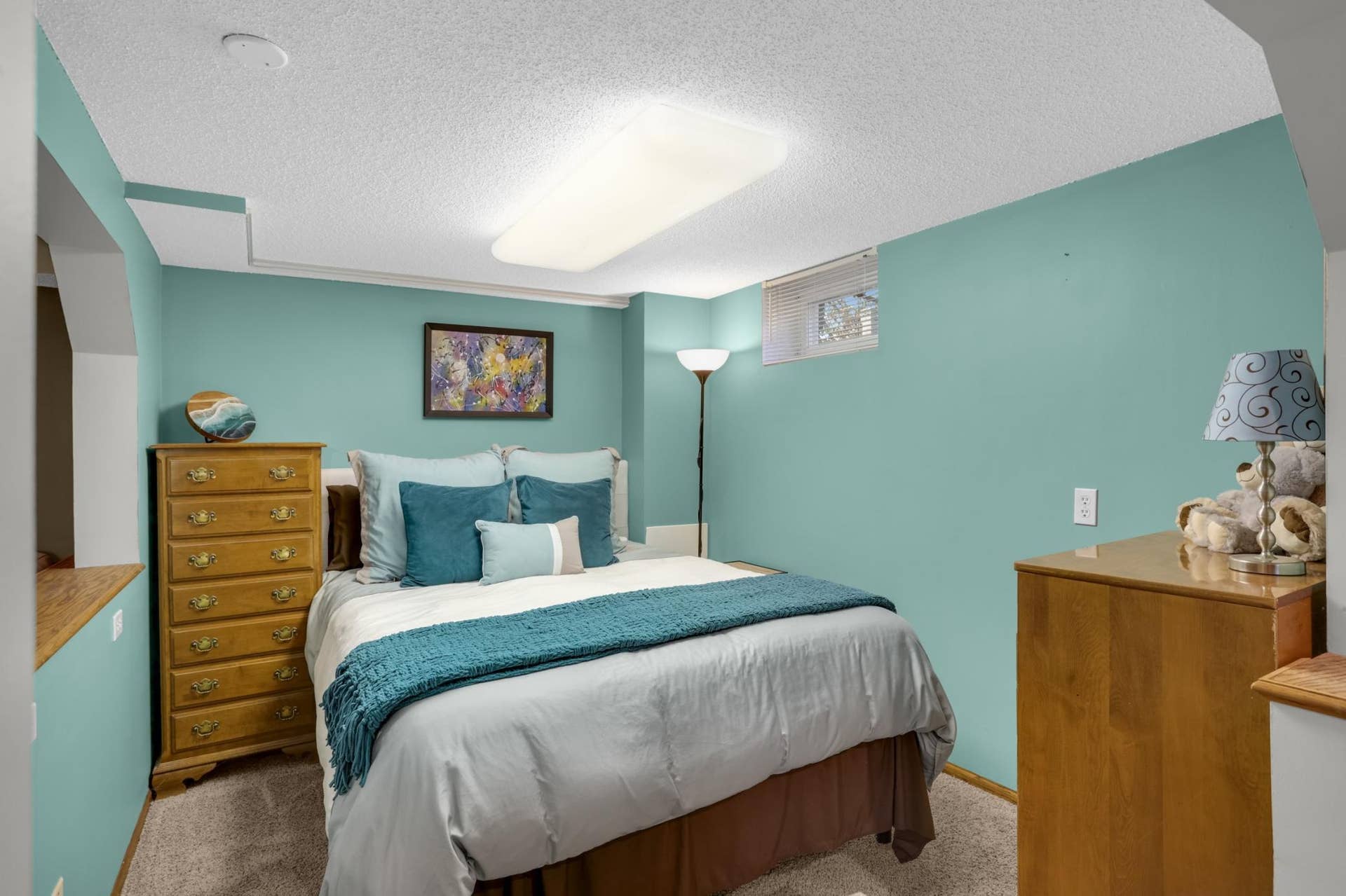 Nice sized area for multiple options in this lower level.