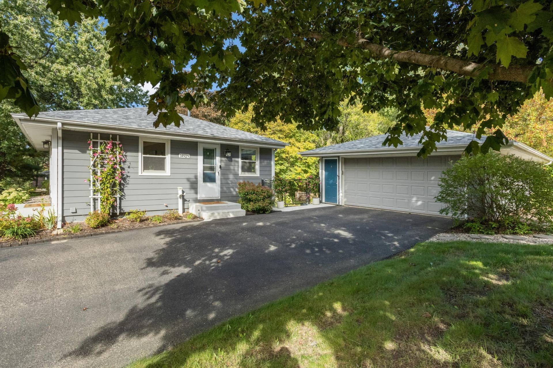 Extended driveway with extra parking.