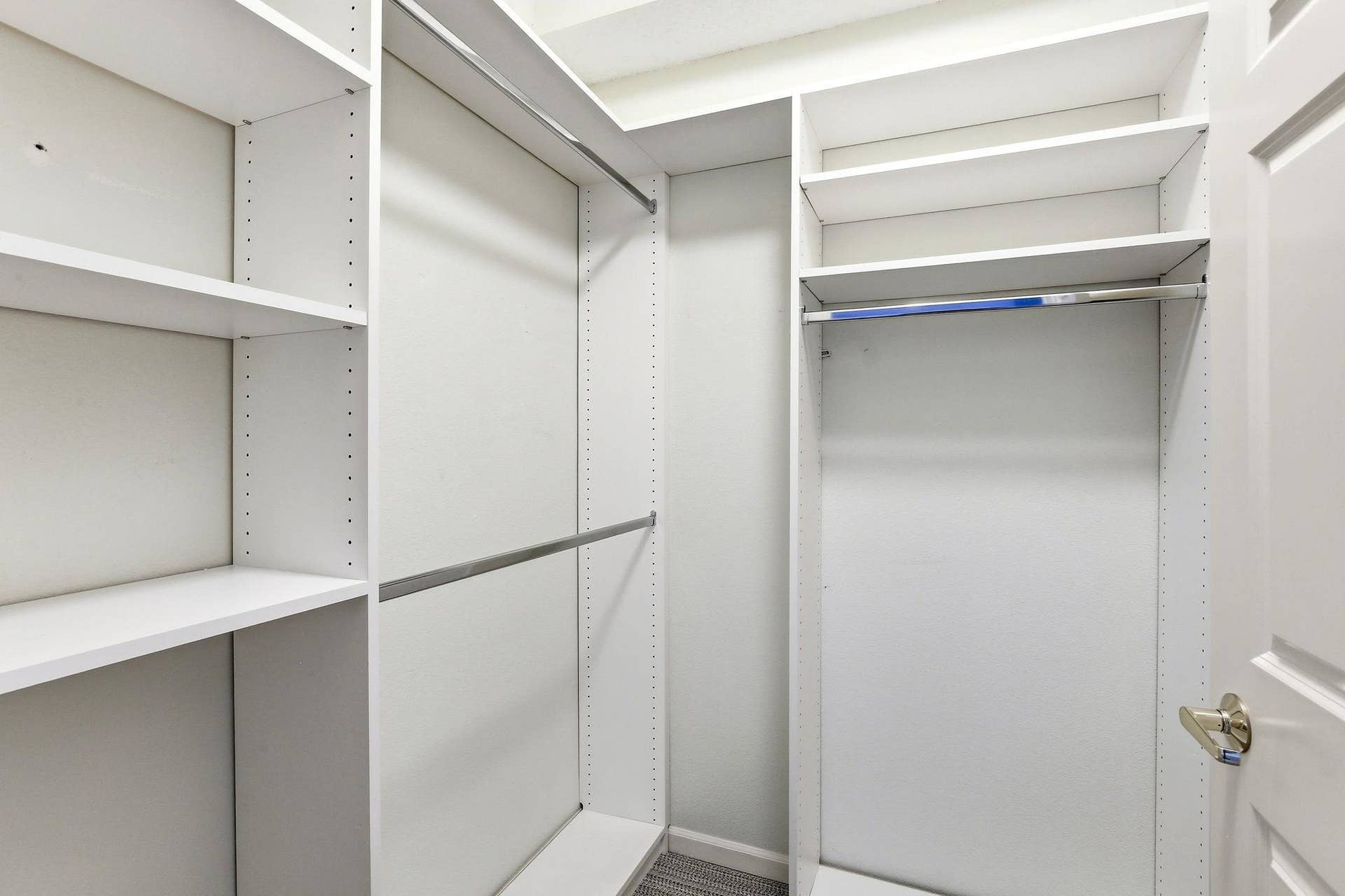 3800 85th Avenue N, #117, Brooklyn Park, MN 55443 The custom built in closet organizers help you optimize the space in your walk-in closet