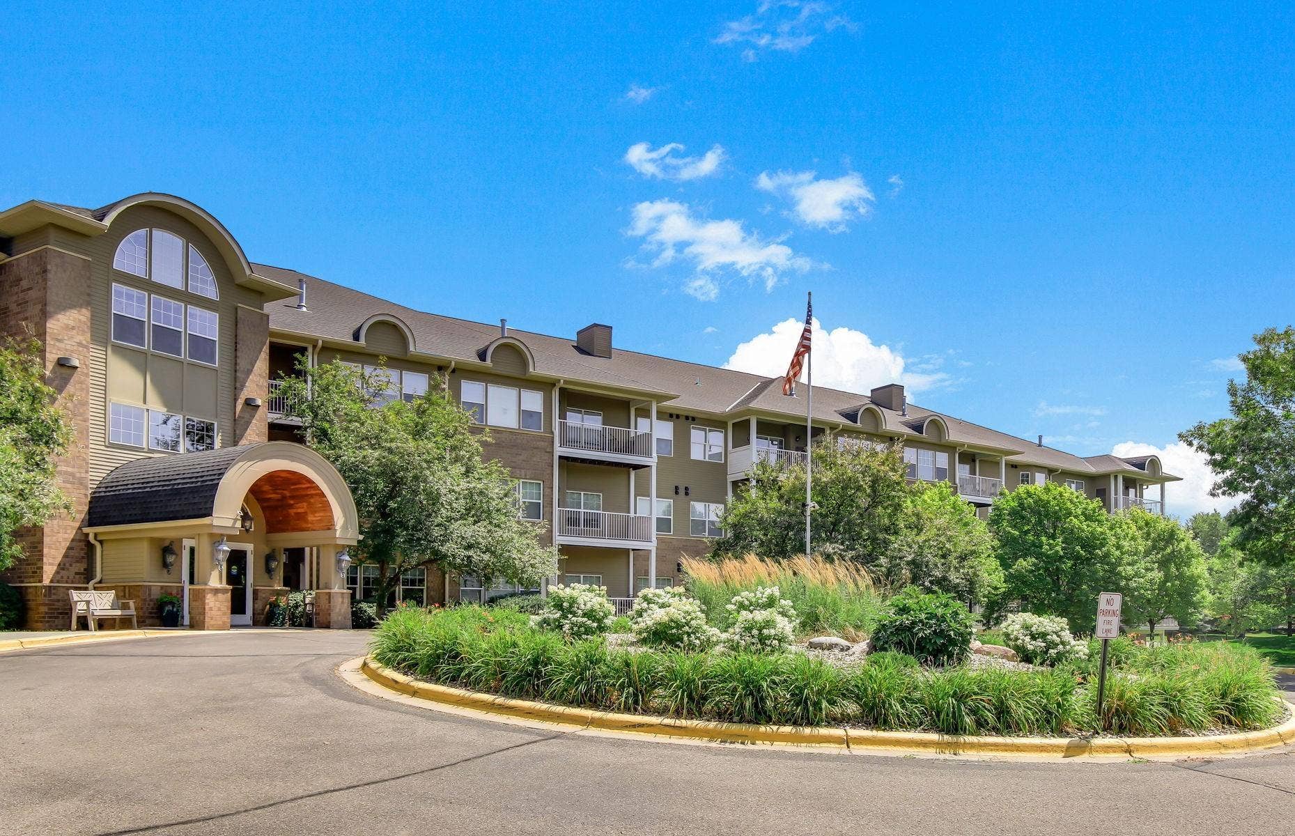3800 85th Avenue N, #117, Brooklyn Park, MN 55443 A community surrounded by well-kept landscaping and nature.
