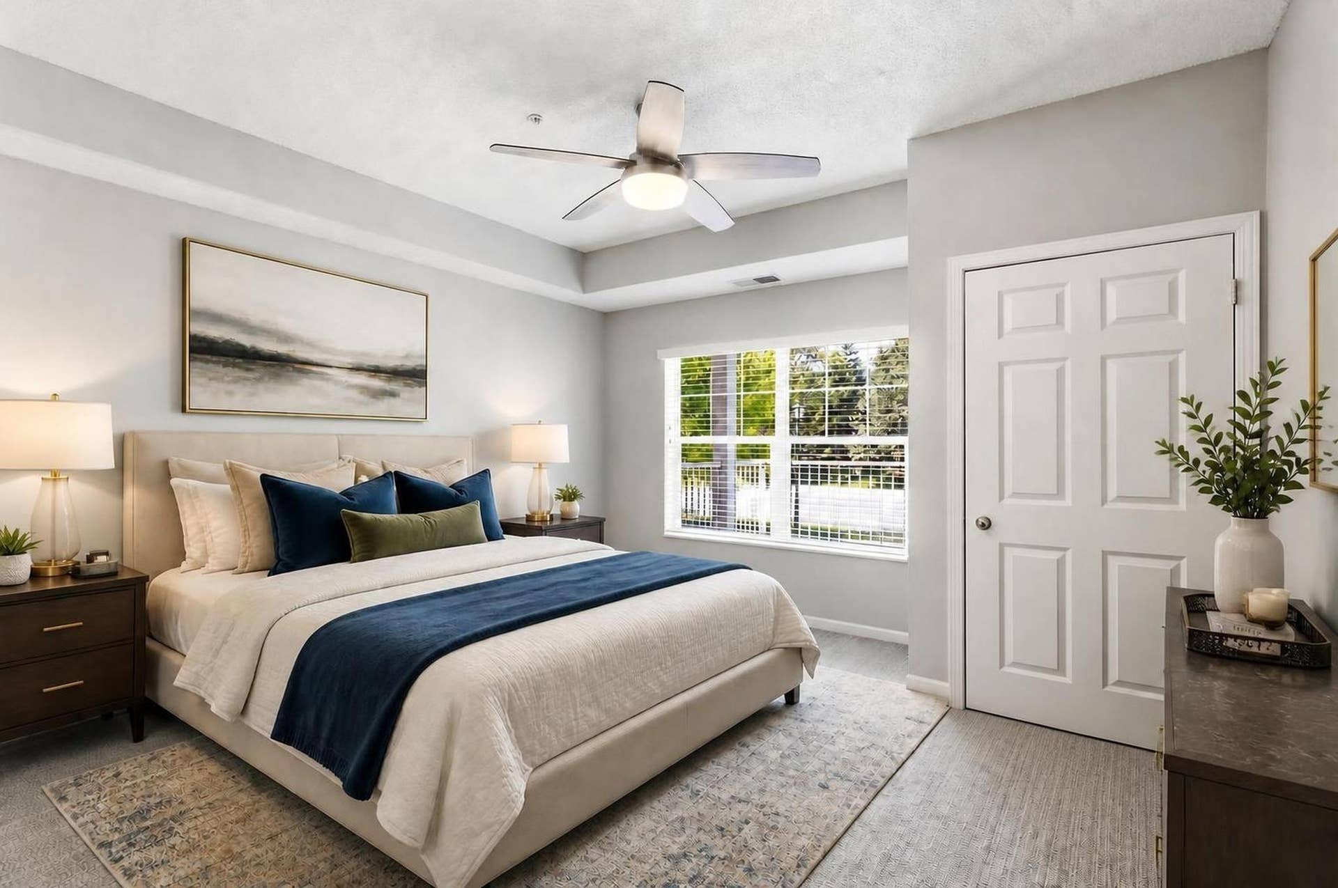 3800 85th Avenue N, #117, Brooklyn Park, MN 55443 Virturally staged image of the spacious bedroom area