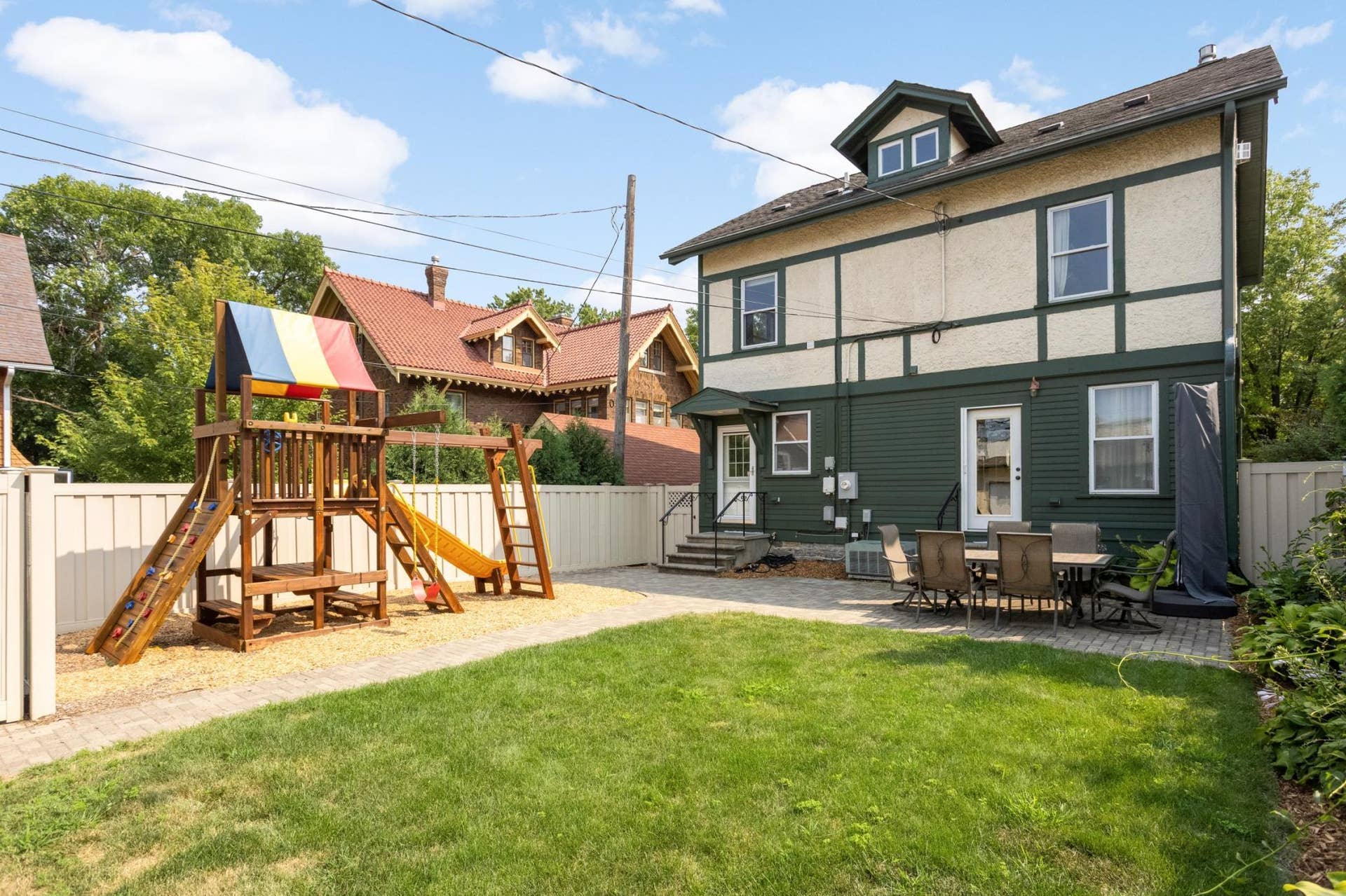 1117 Portland Avenue, 96, Saint Paul, MN 55104 With full privacy fence, green space, and areas to garden, this backyard is the perfect place to unwind or entertain