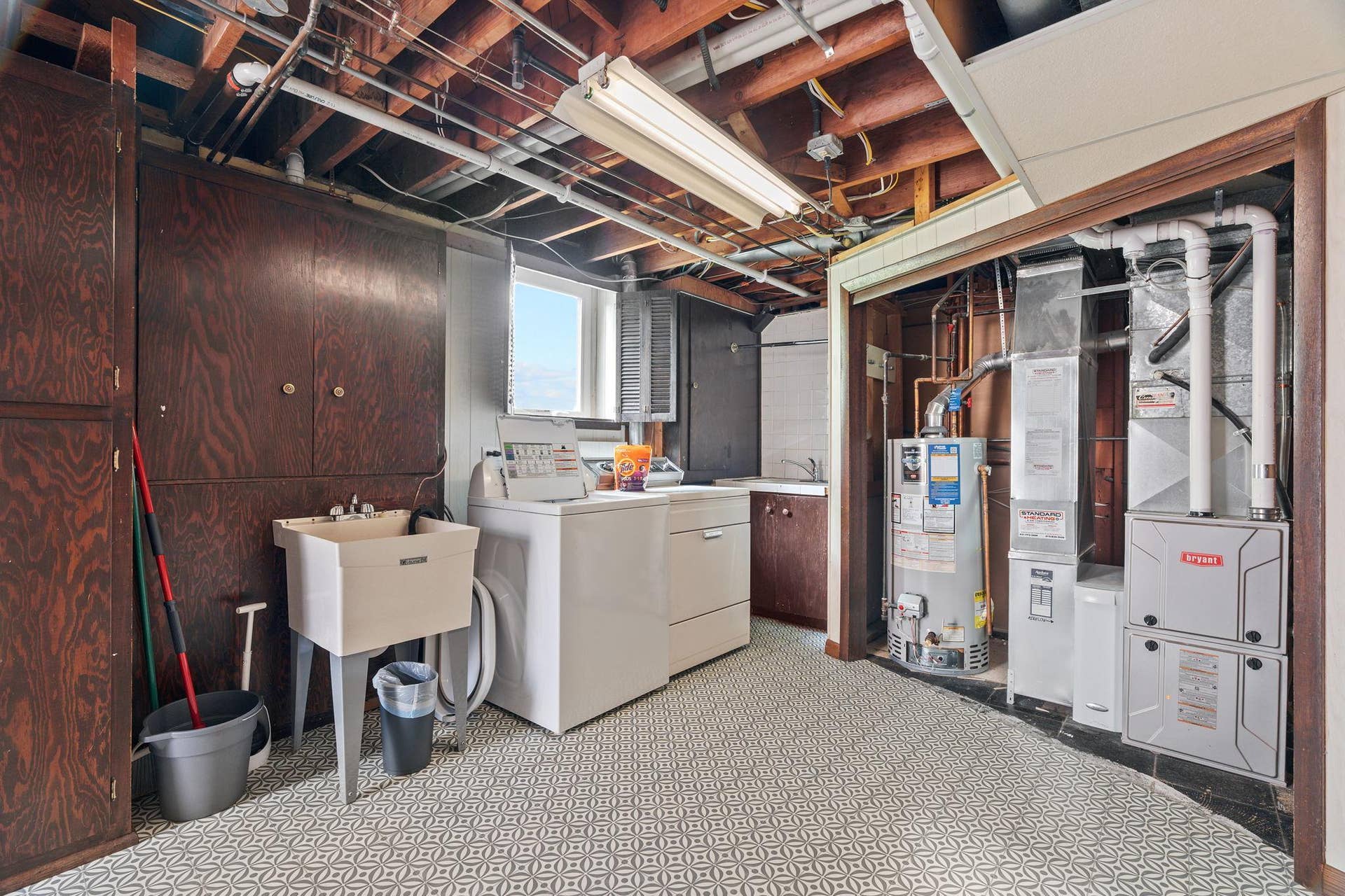 Laundry & utility space. New flooring in 2024