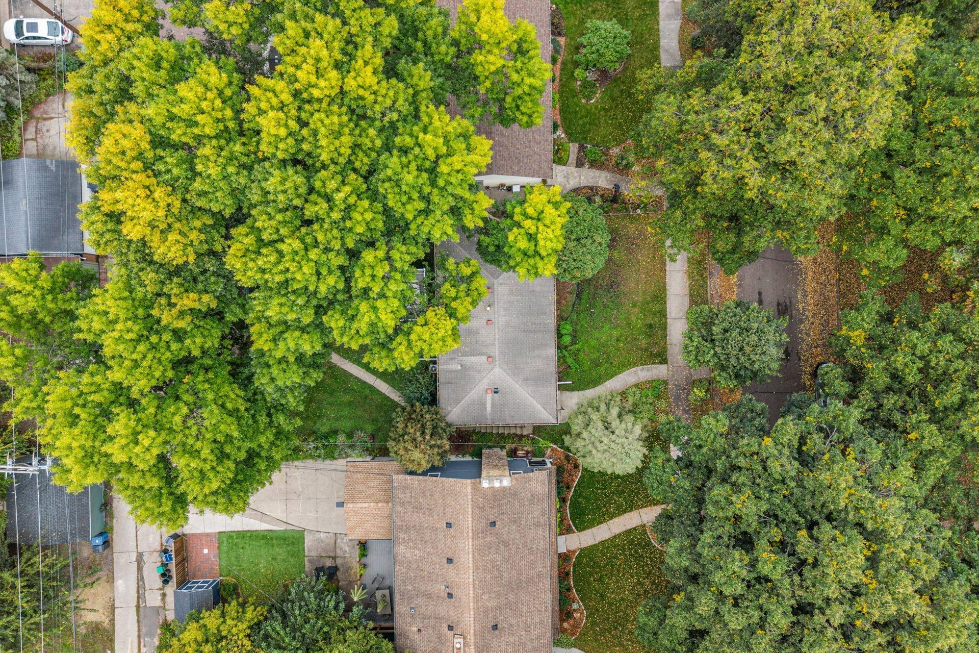 Aerial view of the home!