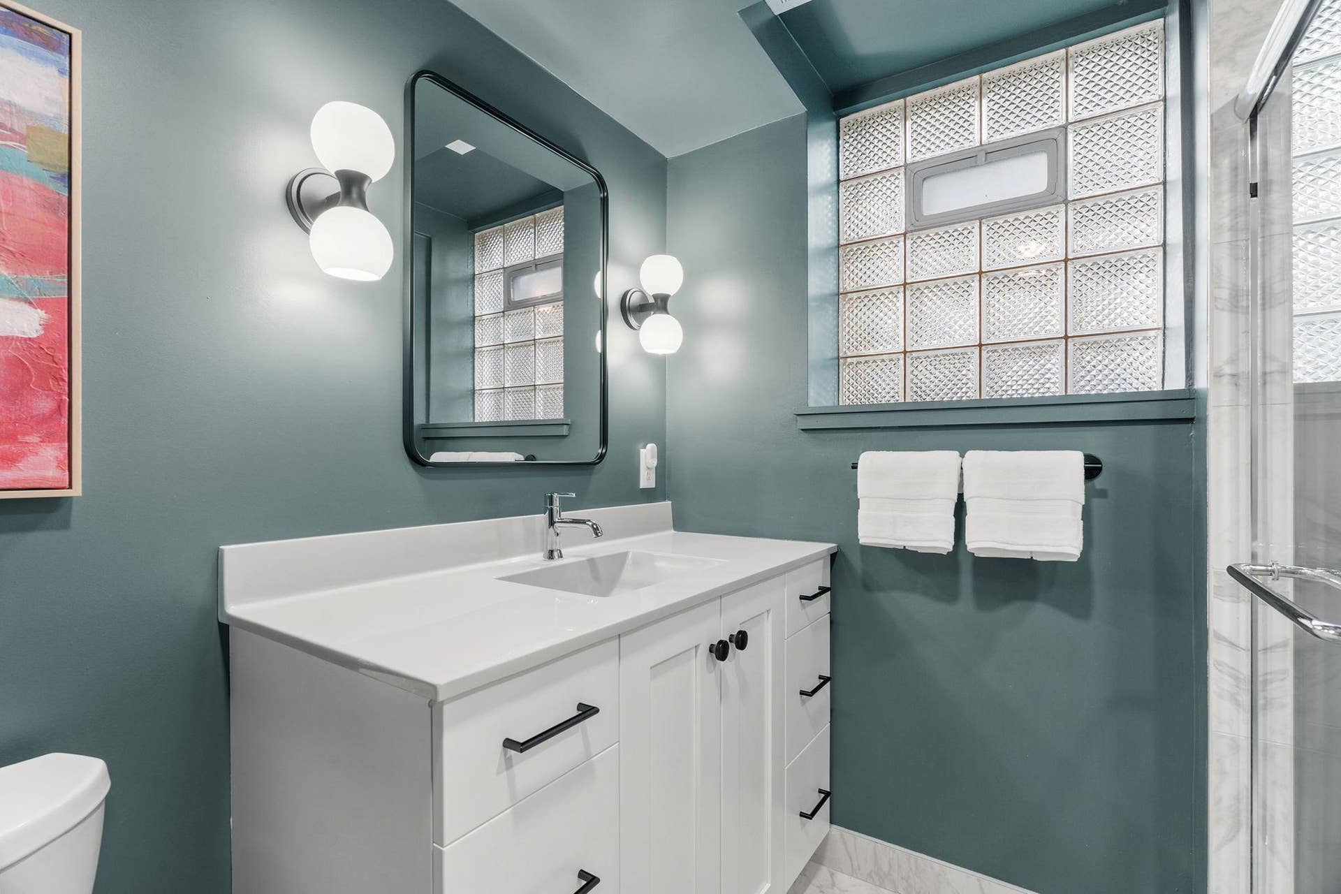 Lower level bathroom - completely remodeled in 2024!