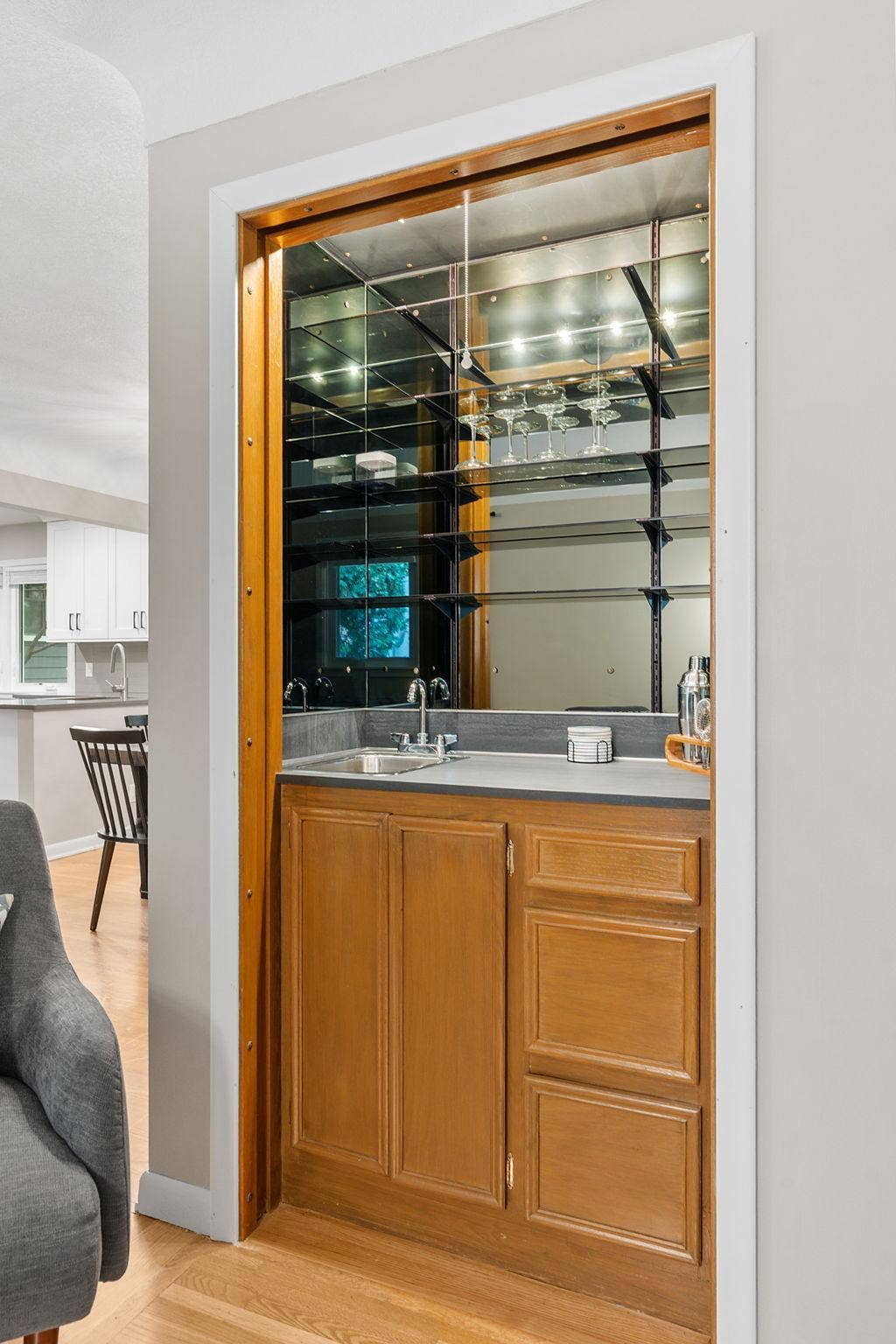 Enjoy your built in wet bar for entertaining!