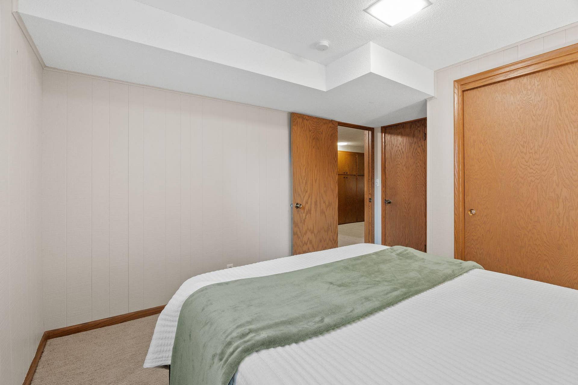 Additional view of lower level bedroom.