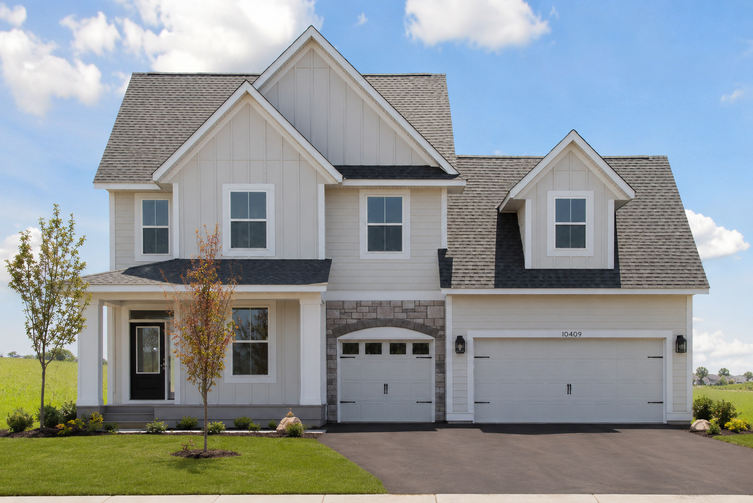 10409 Blackmoor Road, Woodbury, MN 55129 Available Now! Brand new 4 bedroom 2 story with walkout basement in popular Waypointe of Woodbury Neighborhood now complete and ready for immediate move-in! (photo of actual listing)