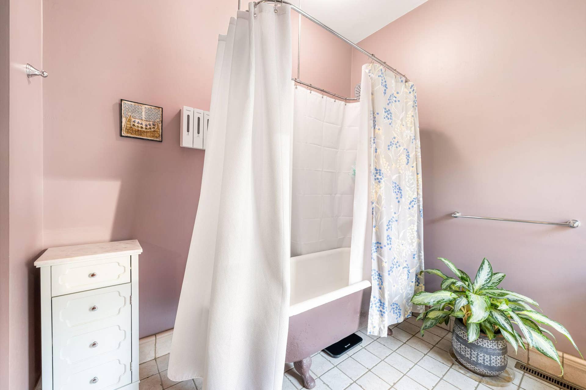 The charm continues with the classic clawfoot tub.