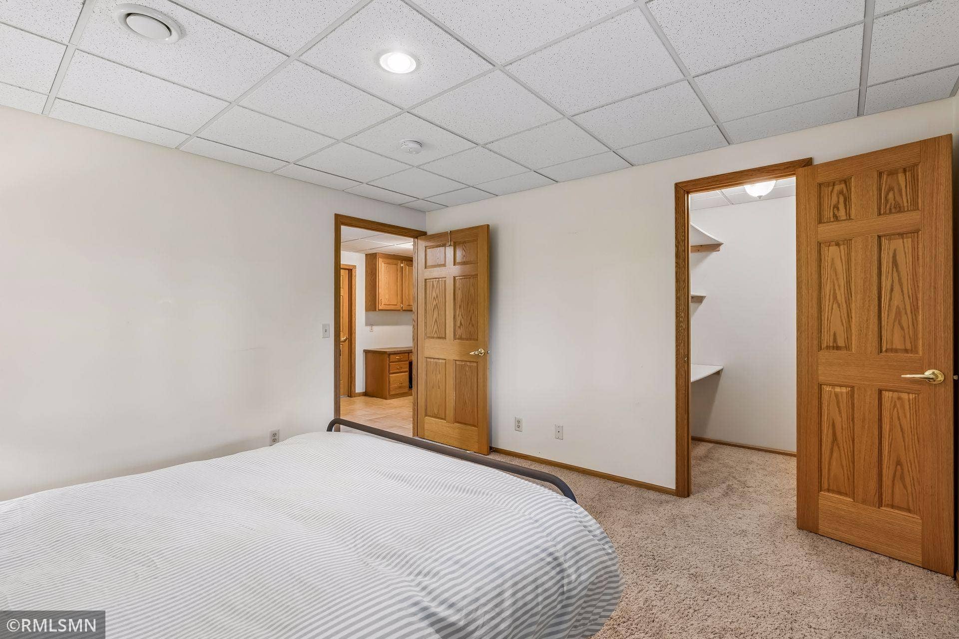 Lower level Bedroom 2 with walk in closet