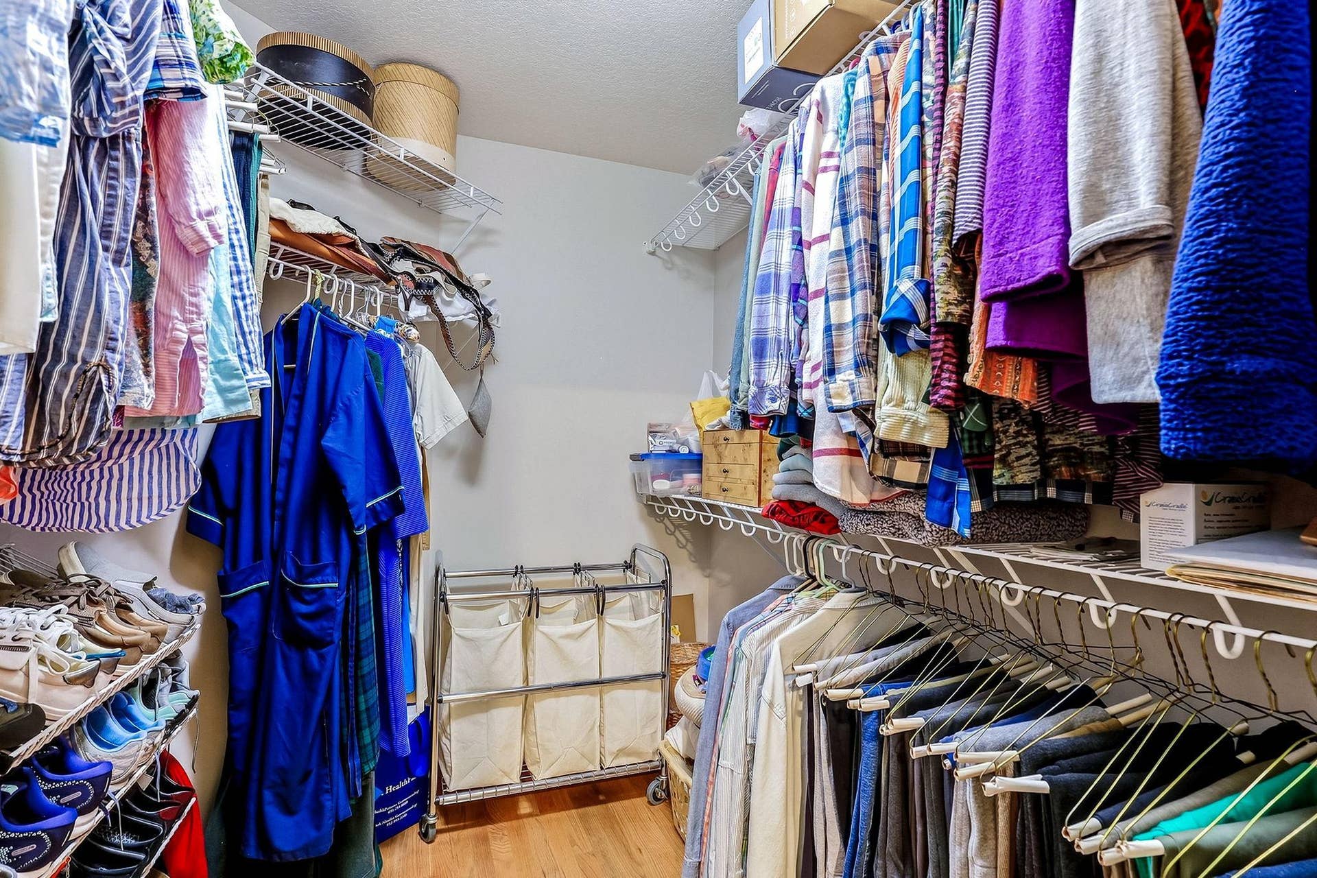 Walk-in closet for primary bedroom
