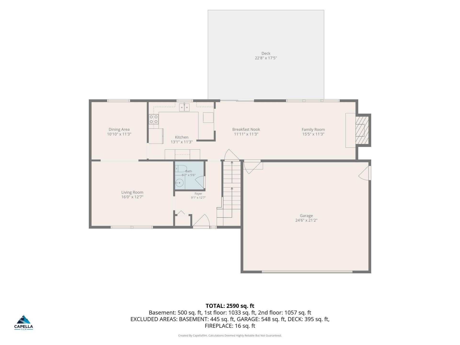9829 105th Avenue N, Maple Grove, MN 55369 Main Level Floor Plan
