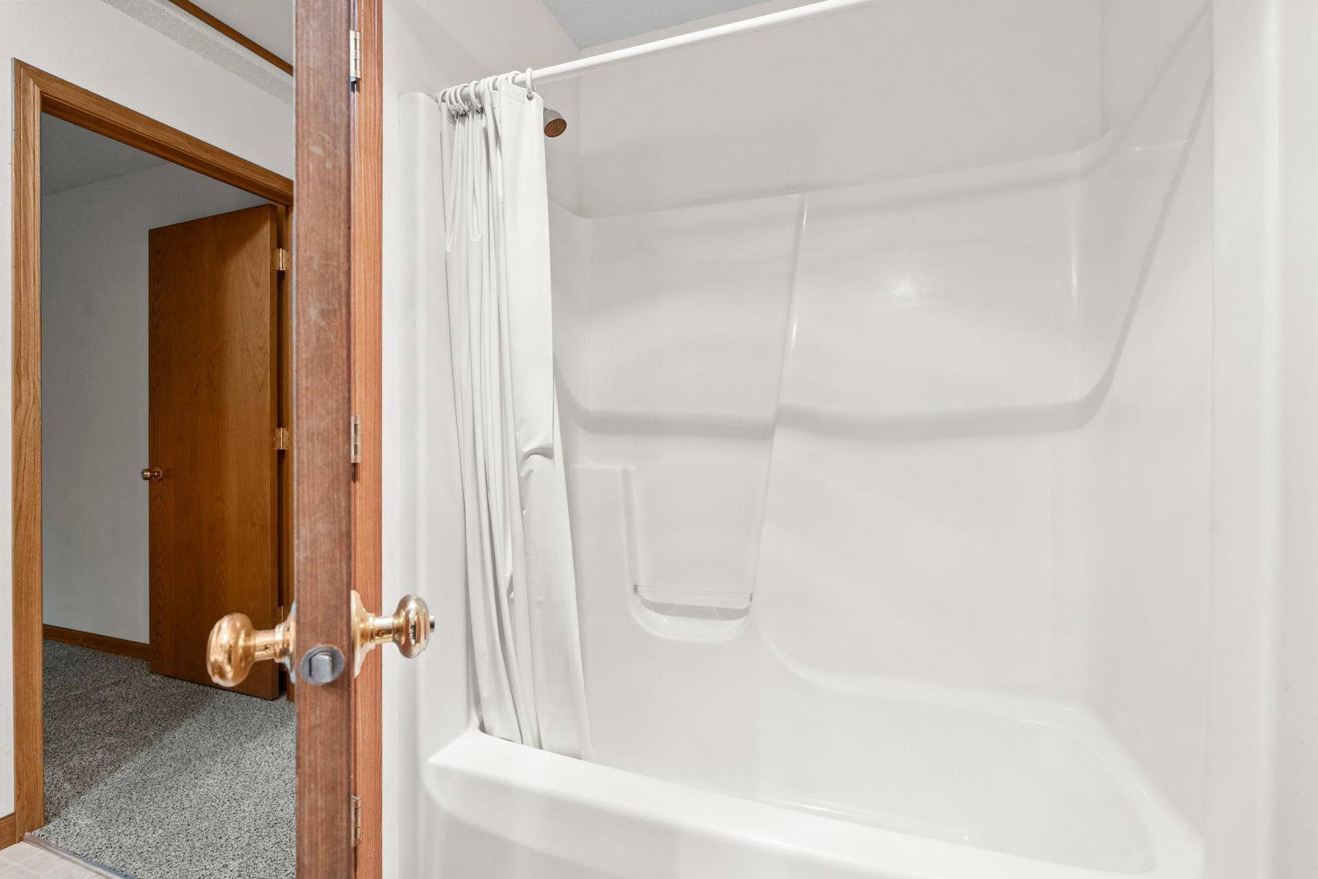 Shower with tub