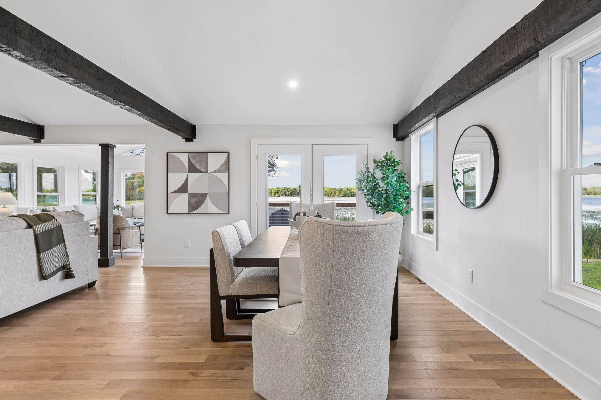 12056 Everton Avenue N, White Bear Lake, MN 55110 Dining room with lake views