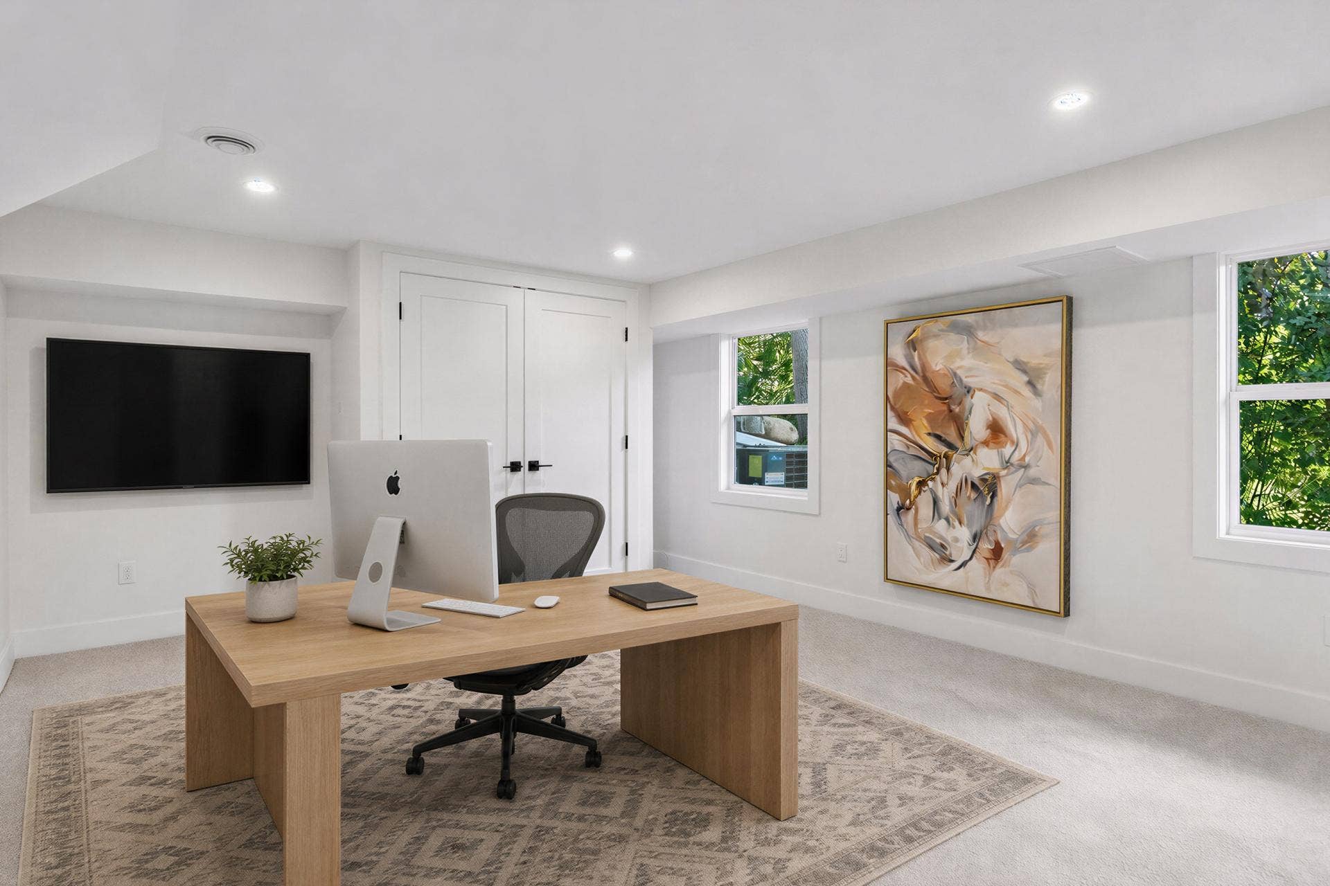 12056 Everton Avenue N, White Bear Lake, MN 55110 Virtually staged. 4th Bedroom, Office idea, Lower-level