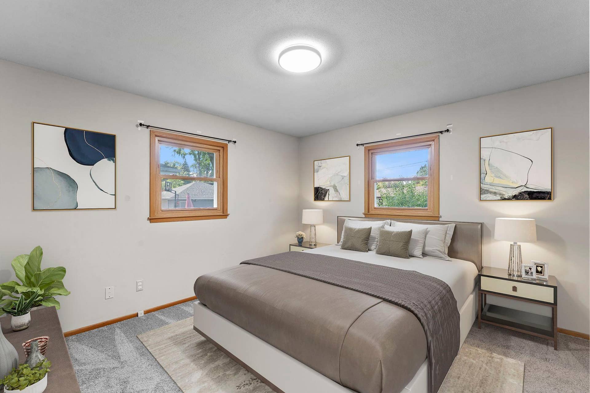 7001 Grimes Avenue N, Brooklyn Center, MN 55429 Primary Bedroom Virtually Staged