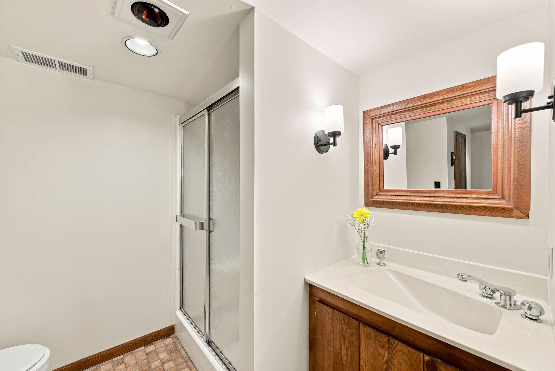 4254 Oakmede Lane, #87B, White Bear Lake, MN 55110 Step In Shower just outside the Sauna Room