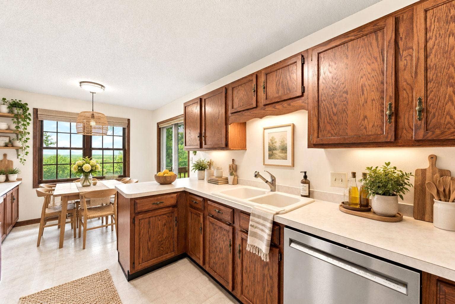 4254 Oakmede Lane, #87B, White Bear Lake, MN 55110 Spacious Kitchen with plenty of counter space, newer stainless interior Dishwasher!