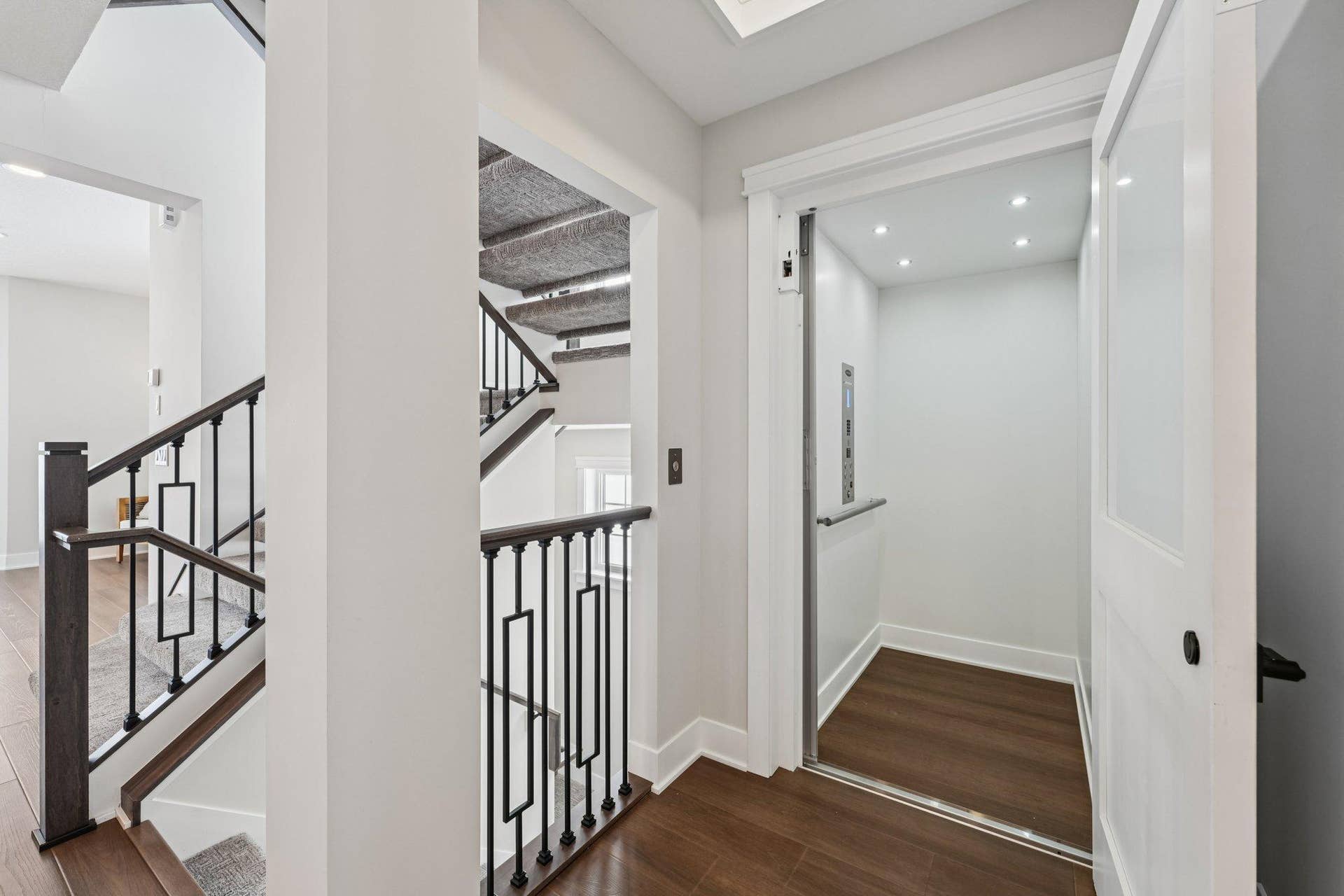 Private in-home elevator offering convenient access between levelsdesigned for everyday ease, long-term comfort, and enhanced accessibility.