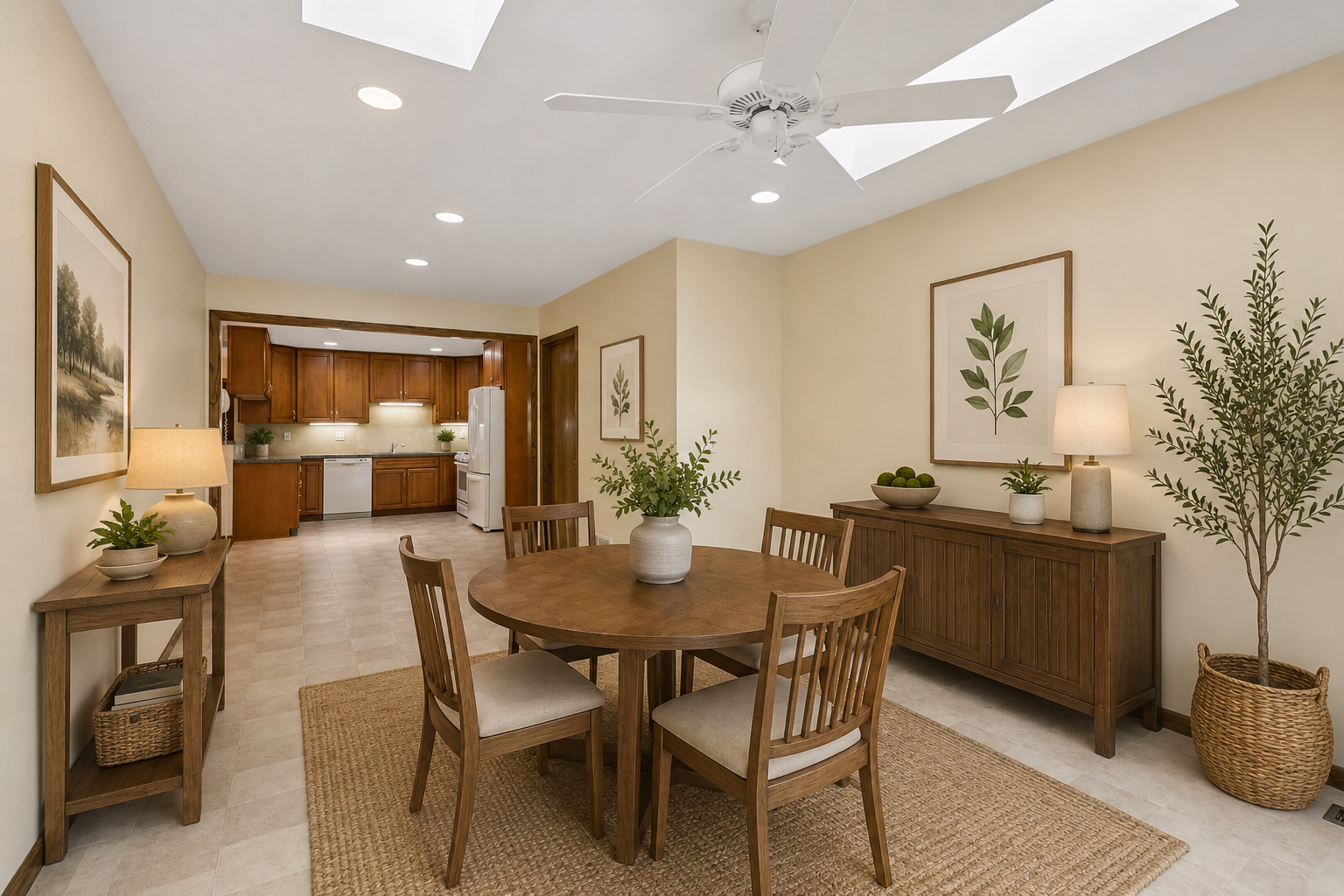 5000 Normandale Hglds Drive, Bloomington, MN 55437 Virtually Staged informal dining
