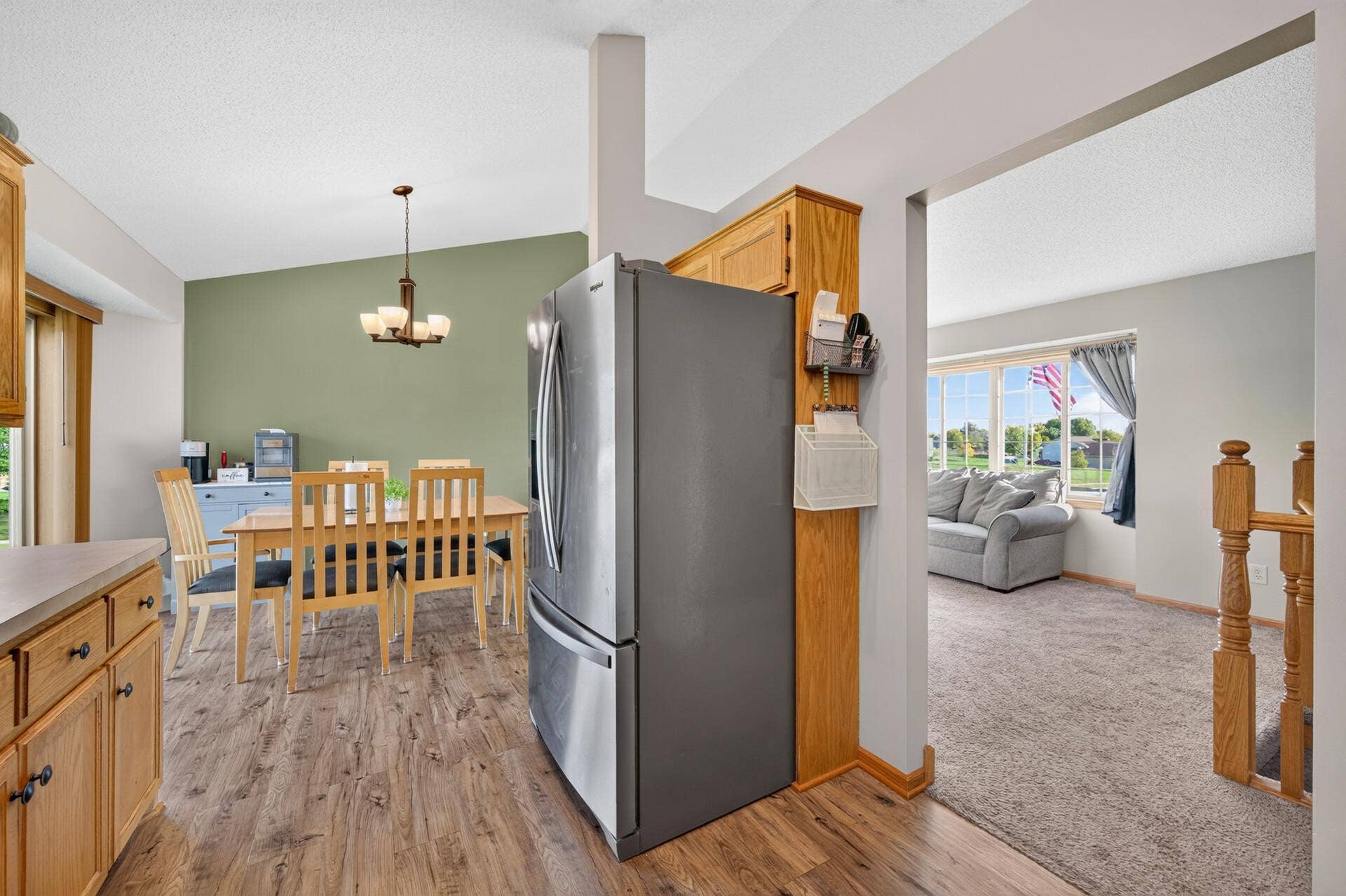 3765 Woodside Drive, Monticello, MN 55362 Open-concept layout connects the kitchen, dining, and living areas for easy everyday living and entertaining.