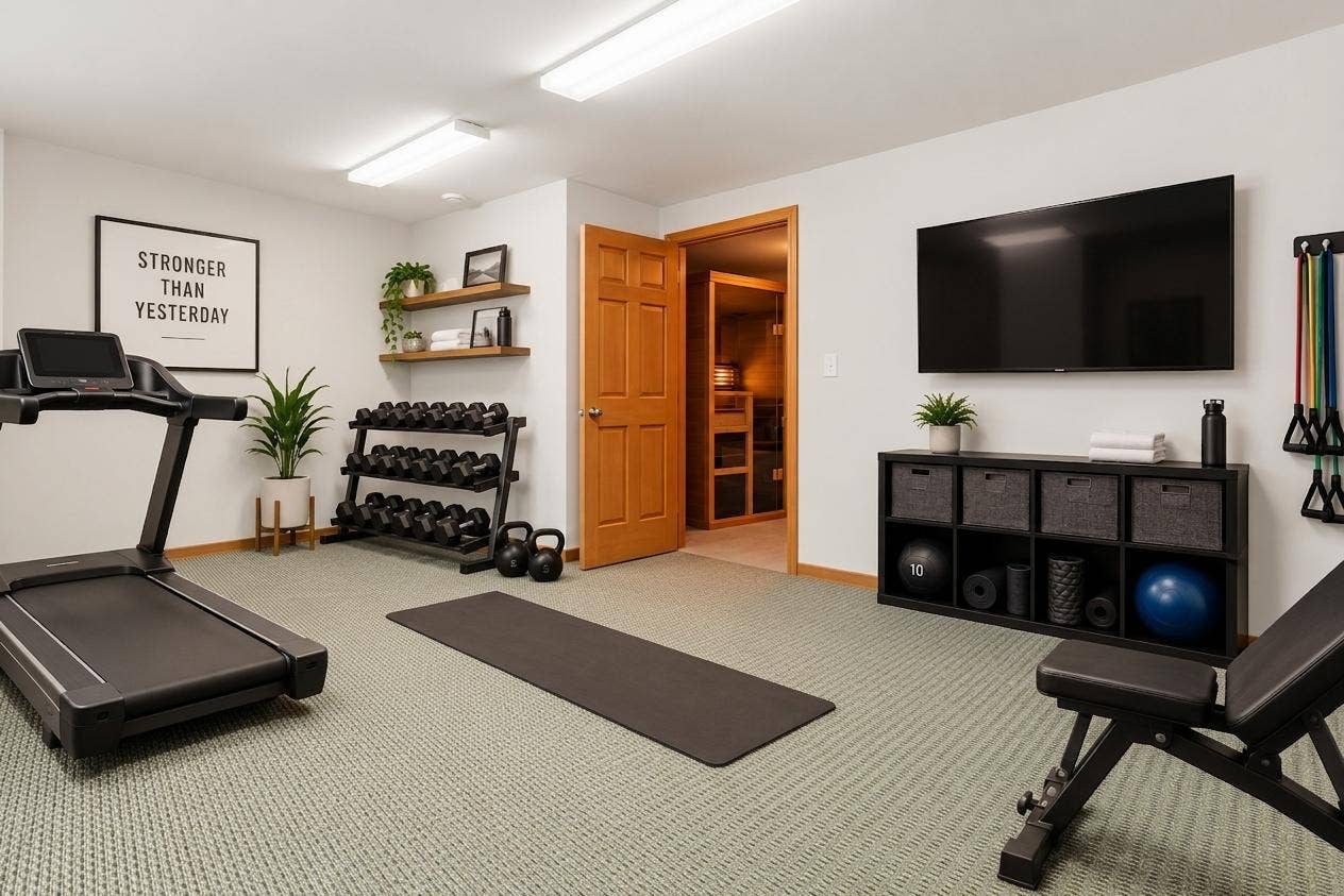 7143 Arthur Drive, Woodbury, MN 55125 Virtual Flex Room as a Workout Room