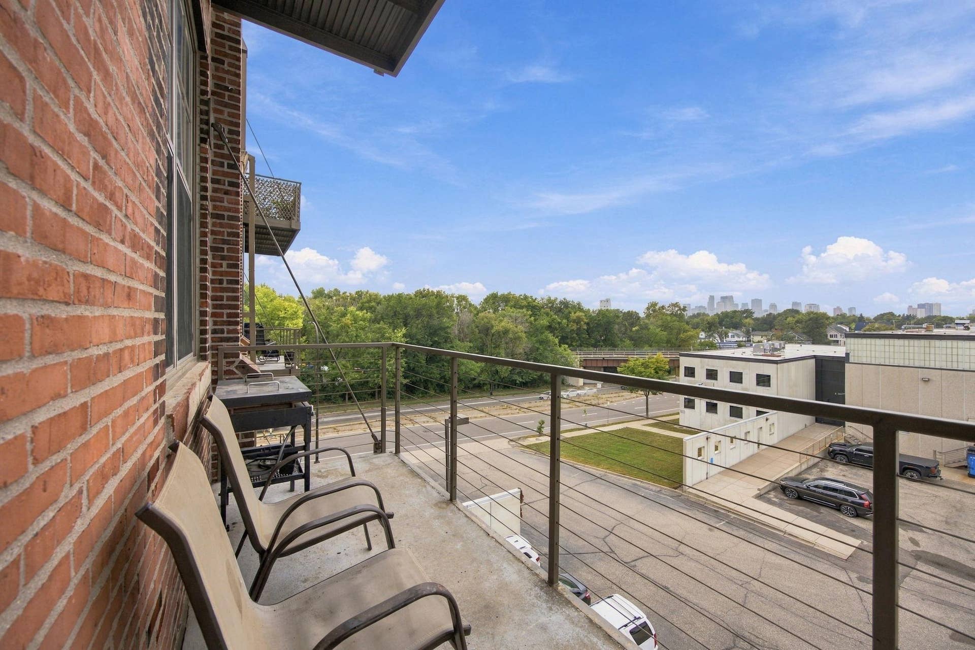 1901 E Hennepin Avenue, #303, 53, Minneapolis, MN 55413 The Balcony has a hard piped gas line for a BBQ Grill