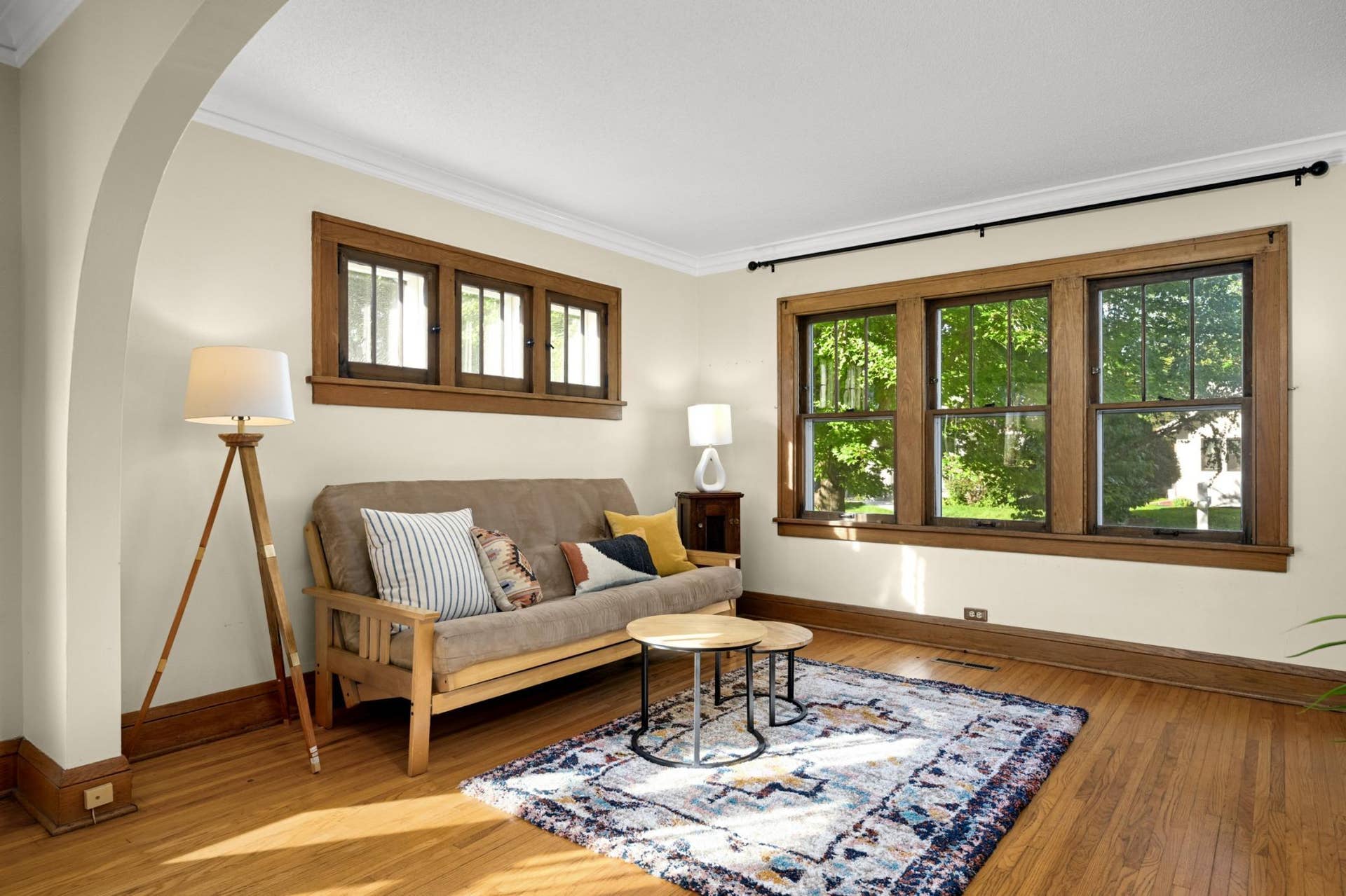 4533 45th Avenue S, 32, Minneapolis, MN 55406 Living room with beautiful woodwork and hardwood floors