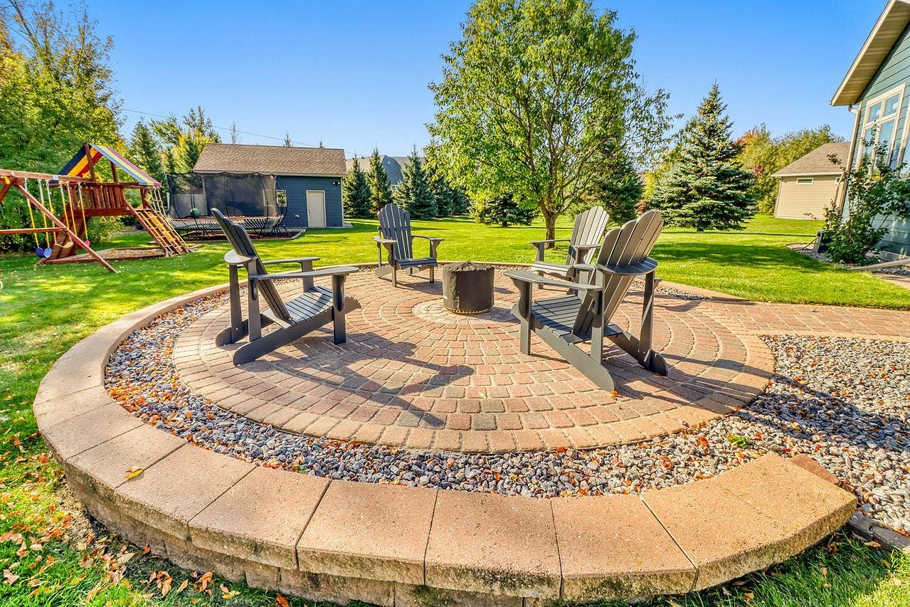 5888 26th Street S, Fargo, ND 58104 Backyard Patio - great for a firepit!