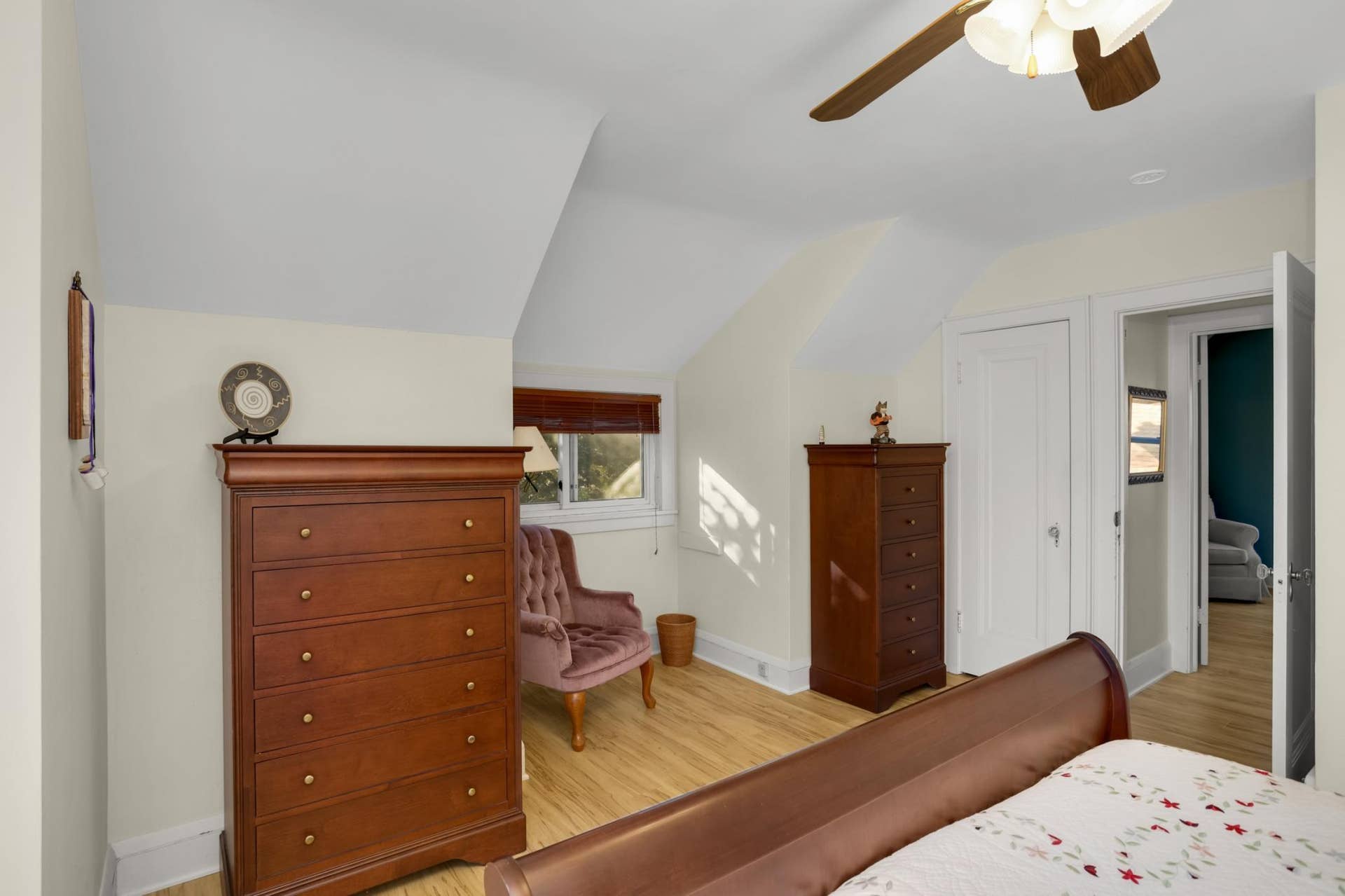 Spacious upper level bedroom