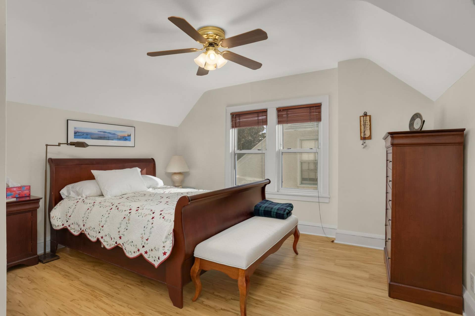 Spacious upper level bedroom