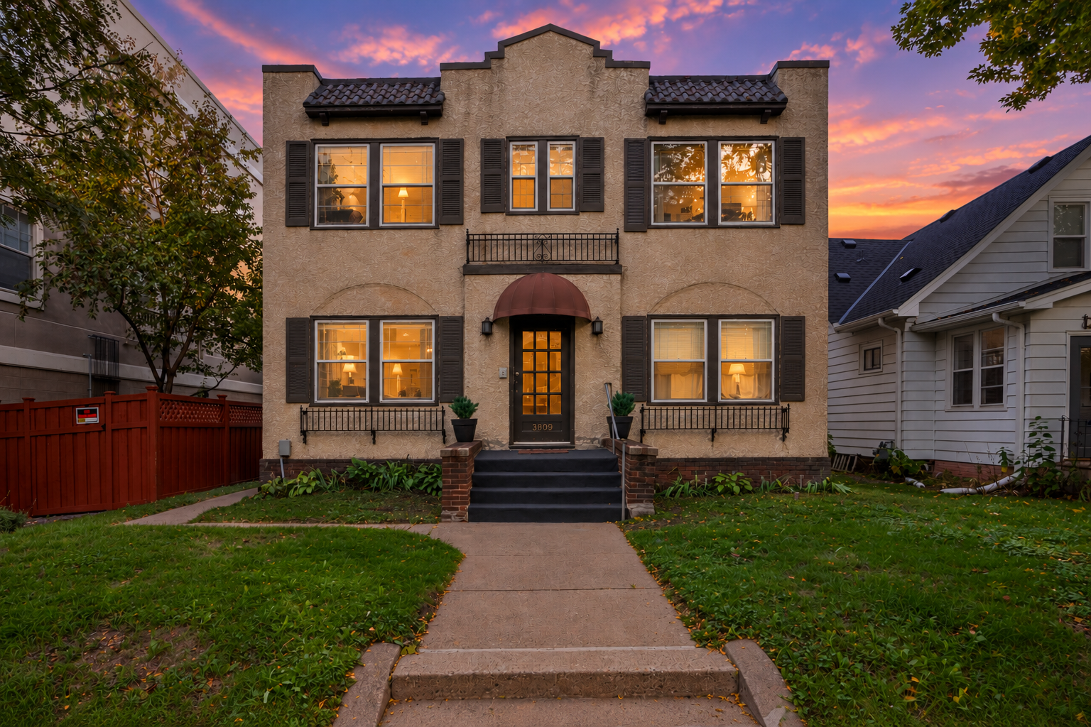 3809 28th Avenue S, 73, Minneapolis, MN 55406 Virtual Twilight Rendering