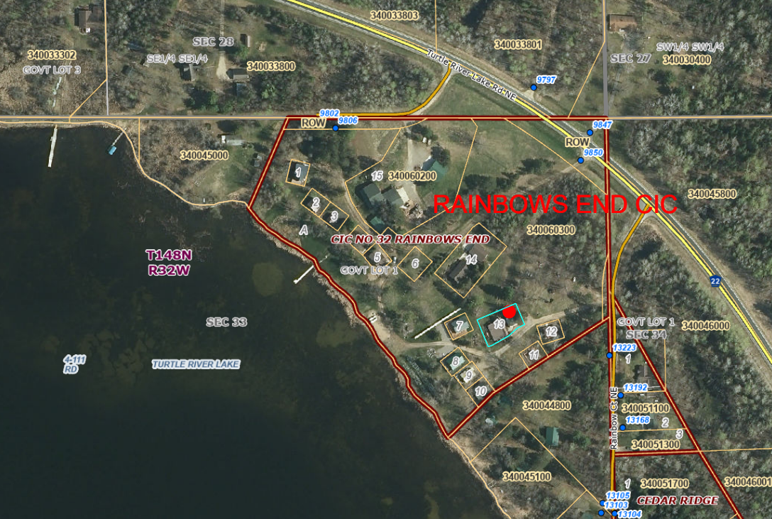 9806 Green Acres Court NE, #13, Bemidji, MN 56601 GIS Map.png