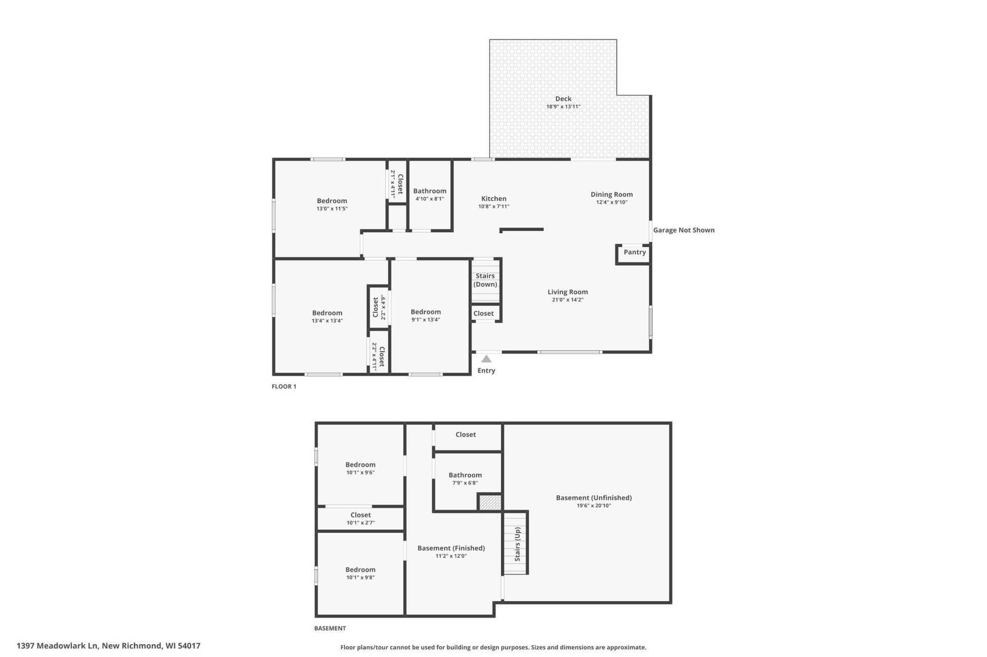 1397 Meadowlark Lane, New Richmond, WI 54017 Combined Floor Plan