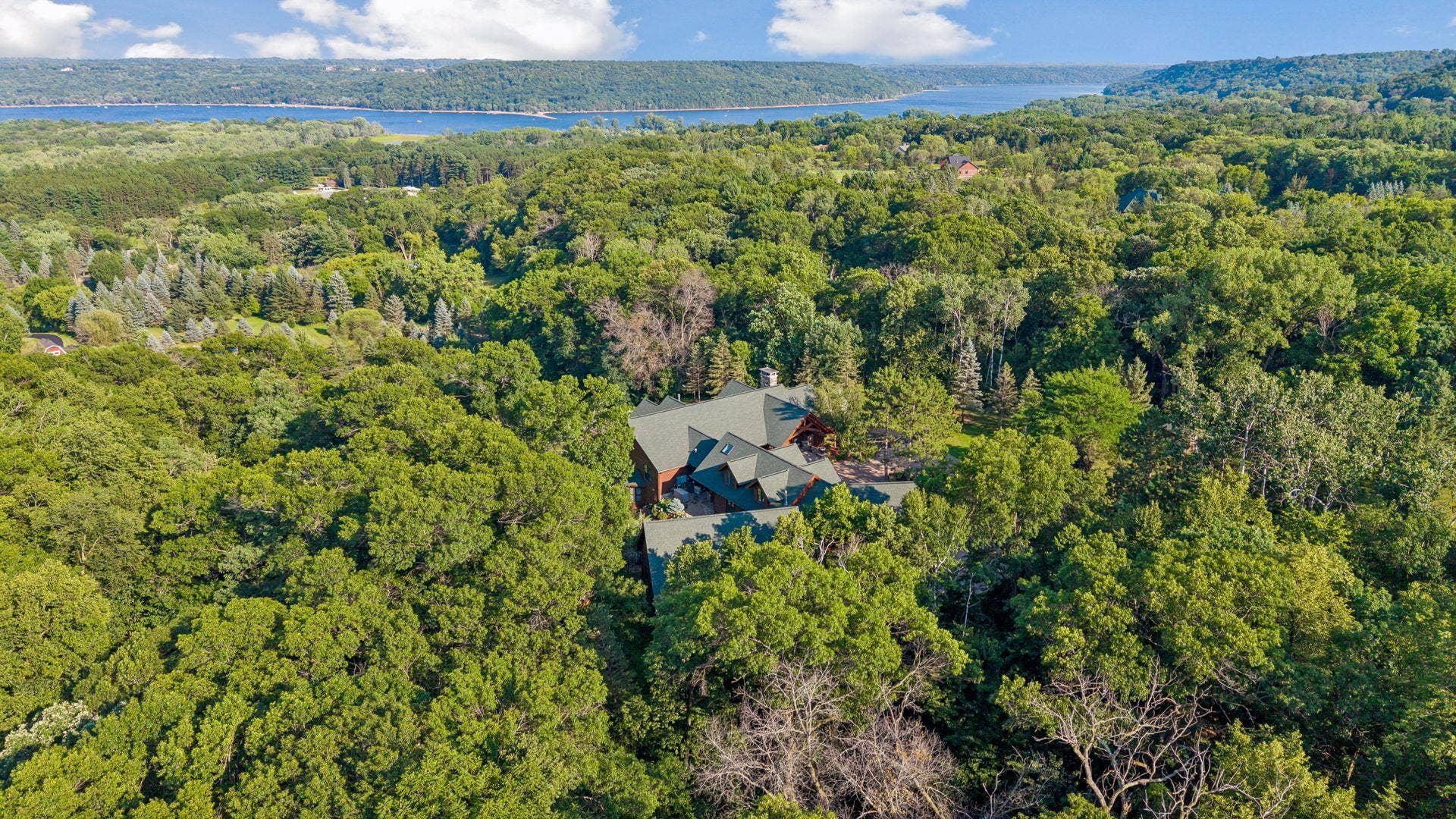 Aerial view from the West overlooking St. Croix River Valley
