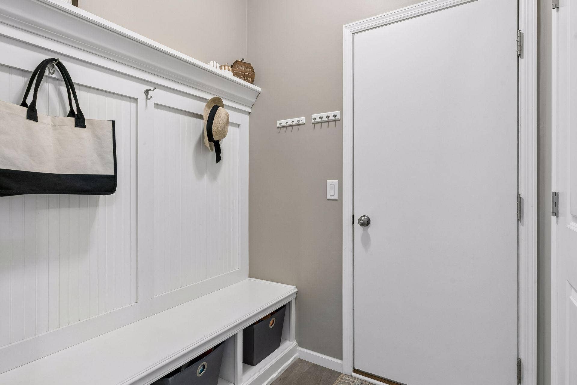 9135 Lighthouse Lane, Woodbury, MN 55129 Mudroom with built-in bench