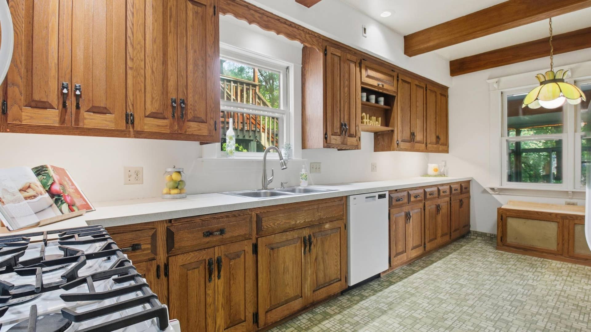 820 5th Avenue SE, 50, Minneapolis, MN 55414 Eat-in kitchen with its ample, classic cabinetry.