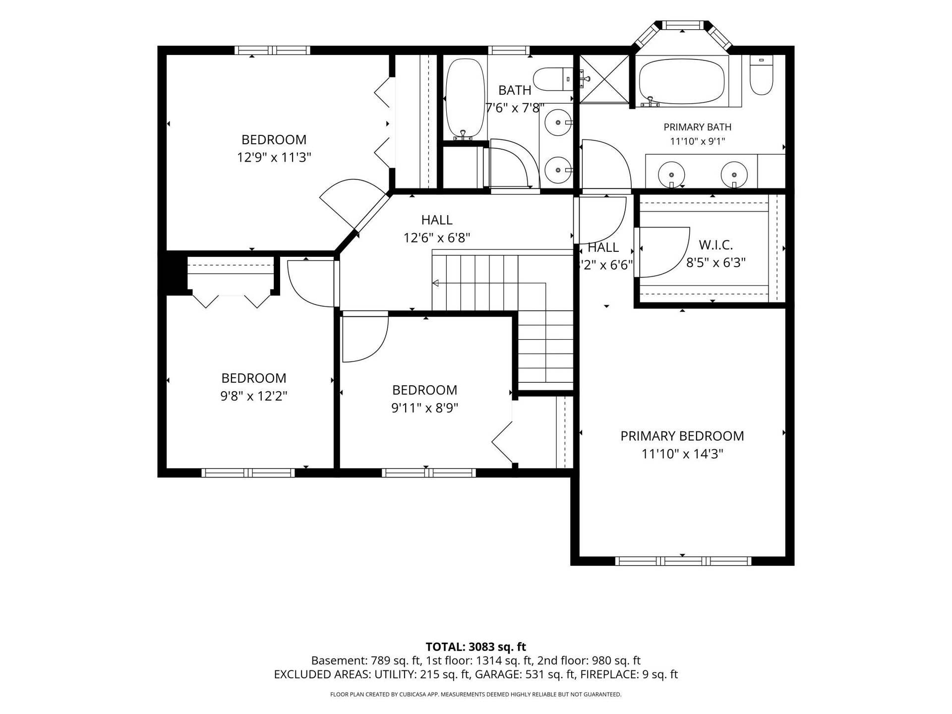 Upper Level Floorplan