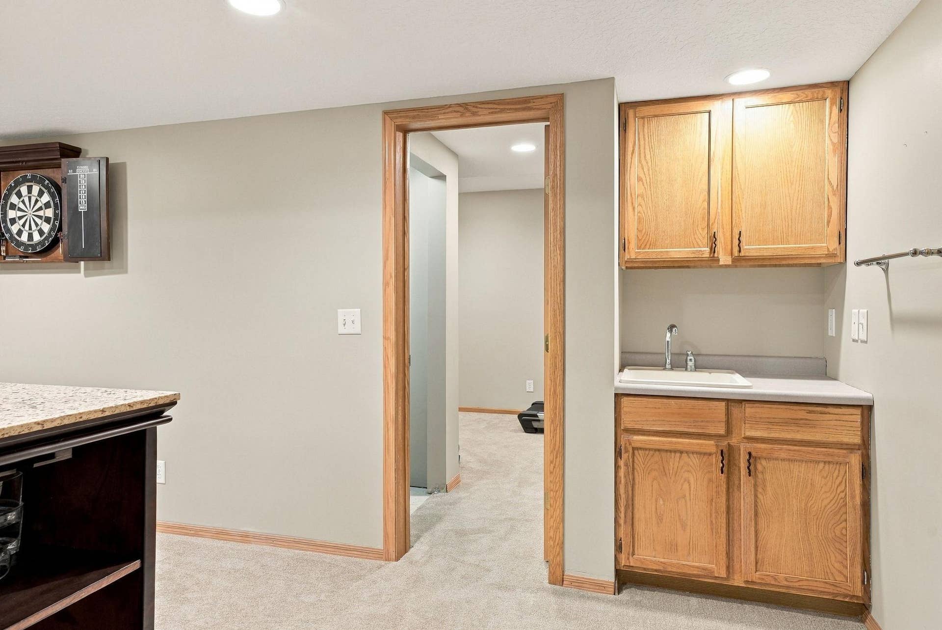 Recreation room sink