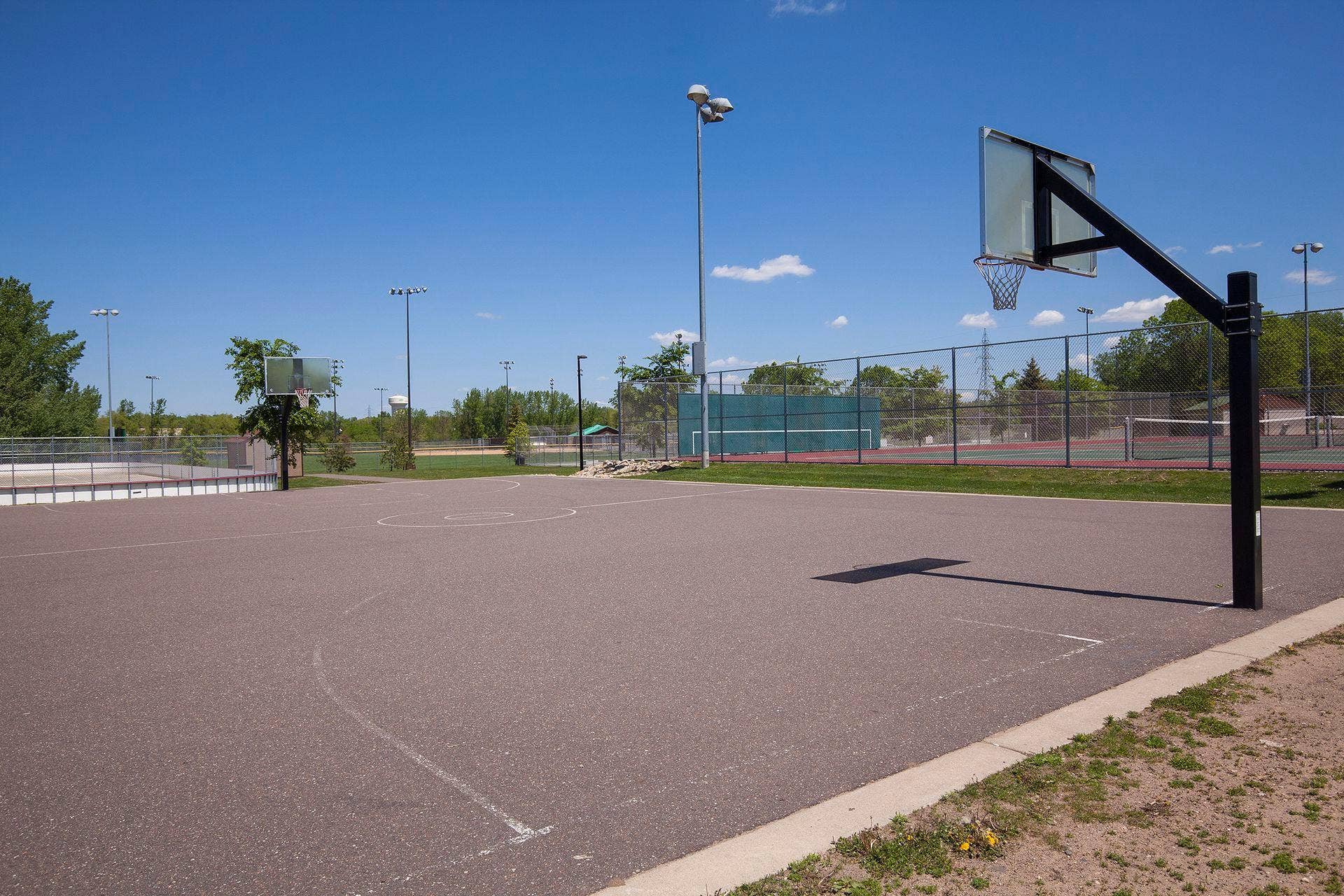 7638 13th Street N, Oakdale, MN 55128 Shoot some hoops or enjoy a tennis match at Richard Walton Park, within about a mile of homeoutdoor recreation close to your doorstep.