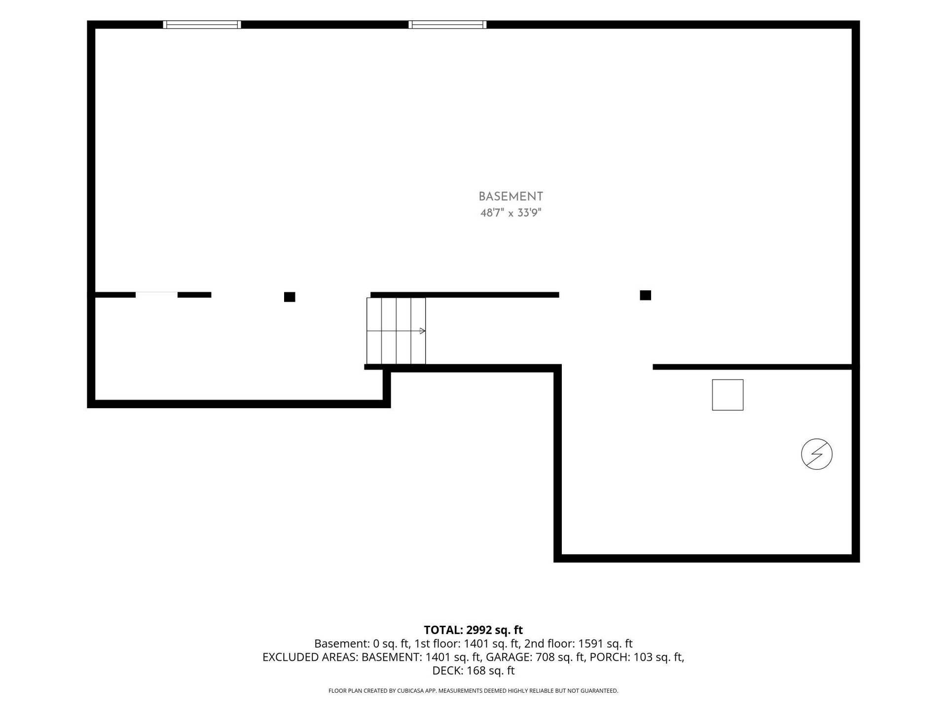 16197 Europa Avenue N, Hugo, MN 55038 Unfinished lower level floor plan
