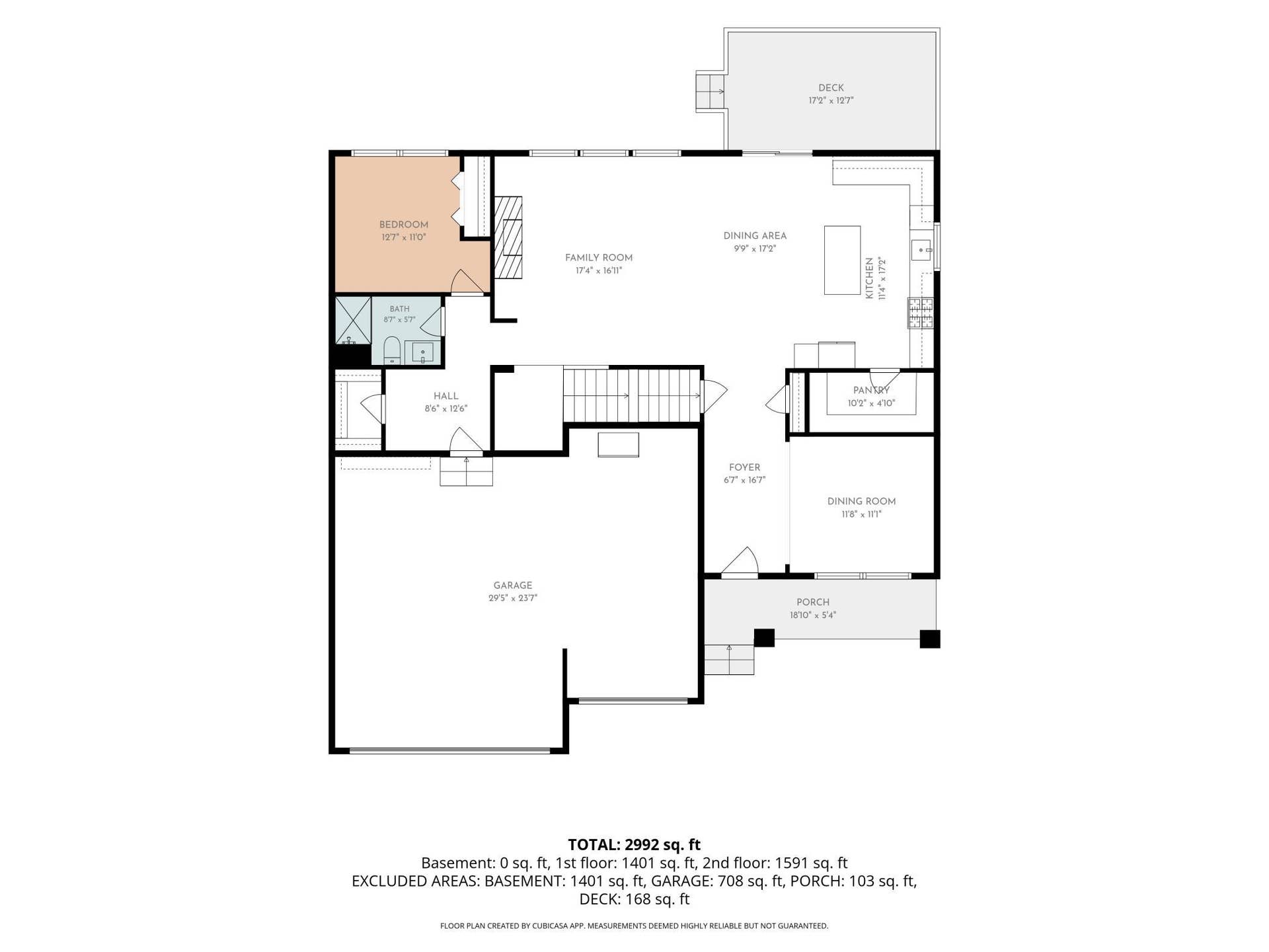 16197 Europa Avenue N, Hugo, MN 55038 Main level Floorplan