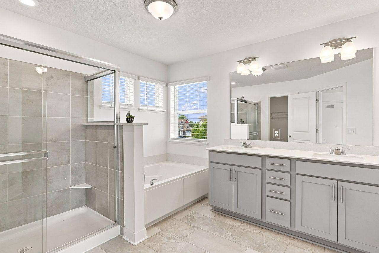 16197 Europa Avenue N, Hugo, MN 55038 Private primary bathroom with soaking tub and walk in shower